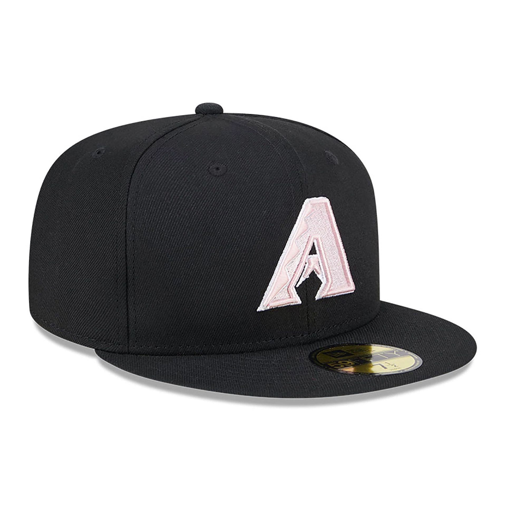 This is a Arizona Diamondbacks MLB Mother's Day 2024 Black 59FIFTY Fitted Cap 4