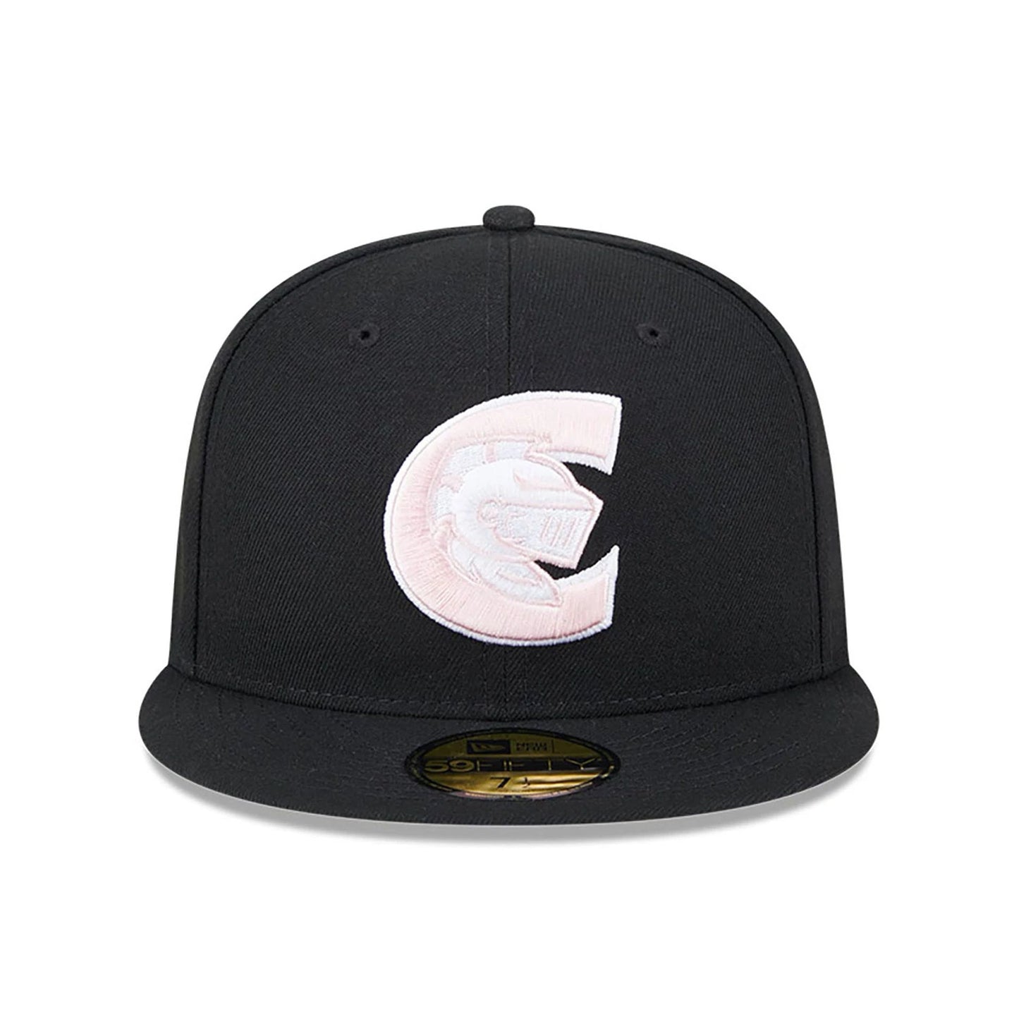 This is a Charlotte Knights MiLB Mother's Day 2024 Black 59FIFTY Fitted Cap 3