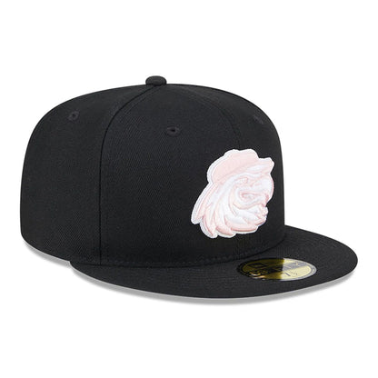 This is a Rochester Red Wings MiLB Mother's Day 2024 Black 59FIFTY Fitted Cap 4