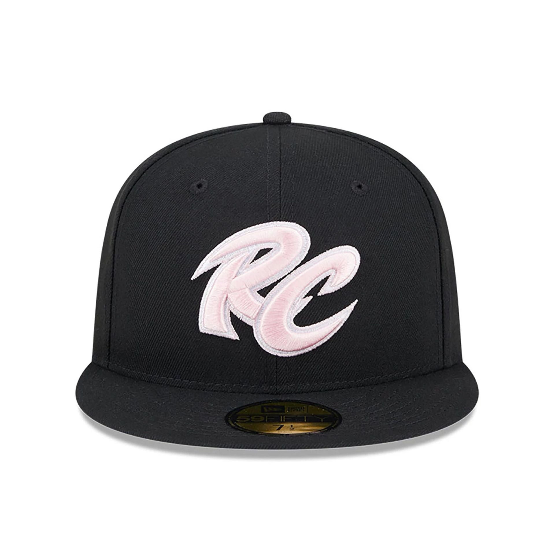 This is a Sacramento Rivercats MiLB Mother's Day 2024 Black 59FIFTY Fitted Cap 3