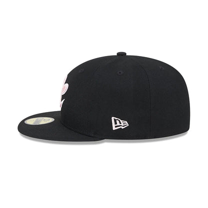 This is a Sacramento Rivercats MiLB Mother's Day 2024 Black 59FIFTY Fitted Cap 7