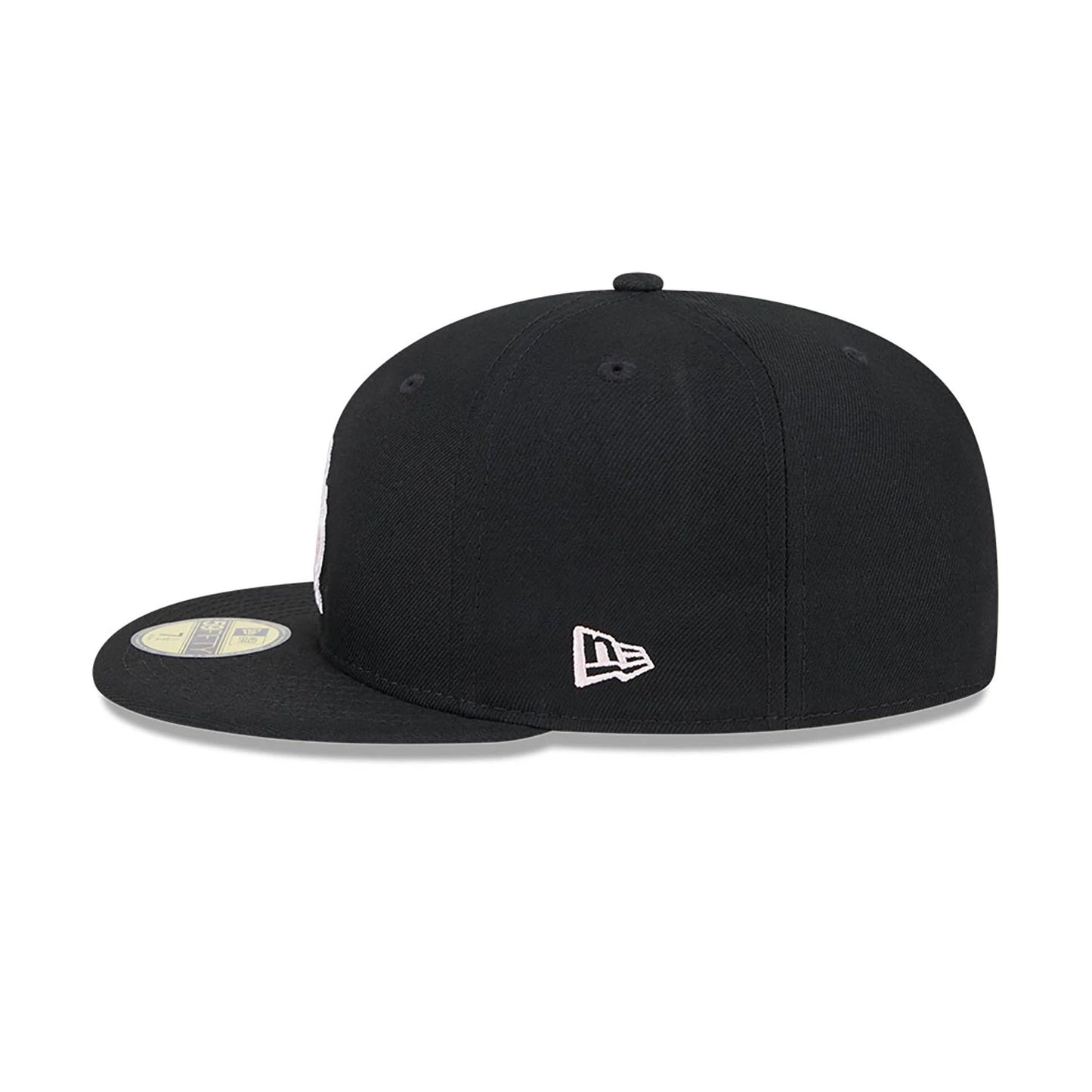 This is a Salt Lake Bees MiLB Mother's Day 2024 Black 59FIFTY Fitted Cap 5