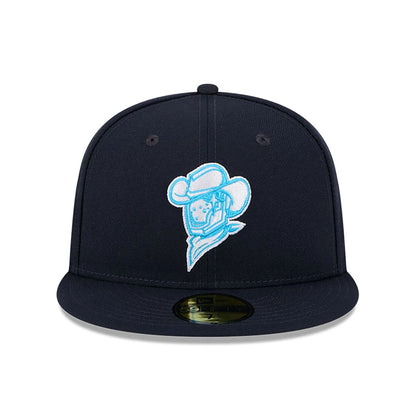 This is a Sugarland Space Cowboys MiLB Father's Day 2024 Navy 59FIFTY Fitted Cap 3