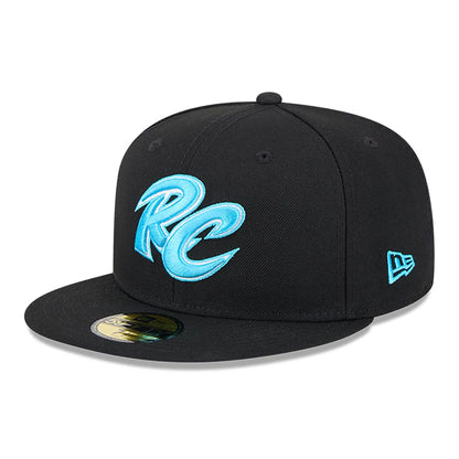 This is a Sacramento Rivercats MiLB Father's Day 2024 Black 59FIFTY Fitted Cap 1