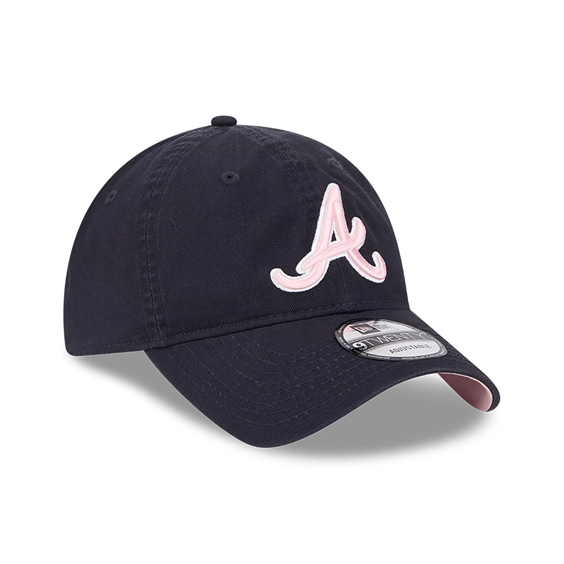 This is a Atlanta Braves MLB Mother's Day 2024 Navy 9TWENTY Adjustable Cap 4