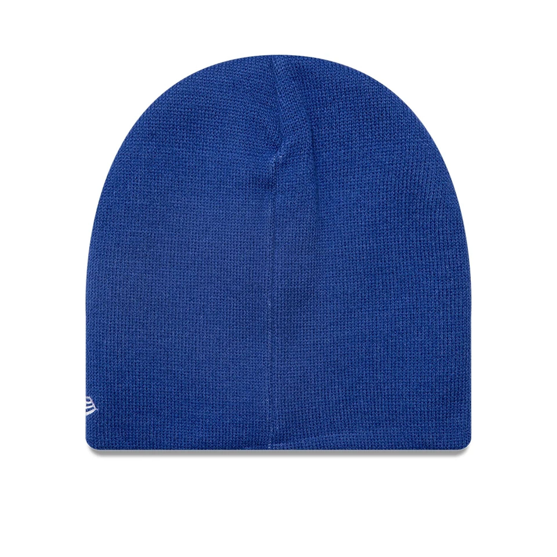 This is a LA Dodgers MLB Blue Skull Knit Beanie Hat 2