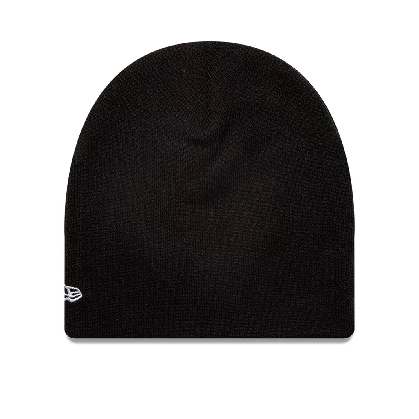 This is a Las Vegas Raiders NFL Black Skull Knit Beanie Hat 2