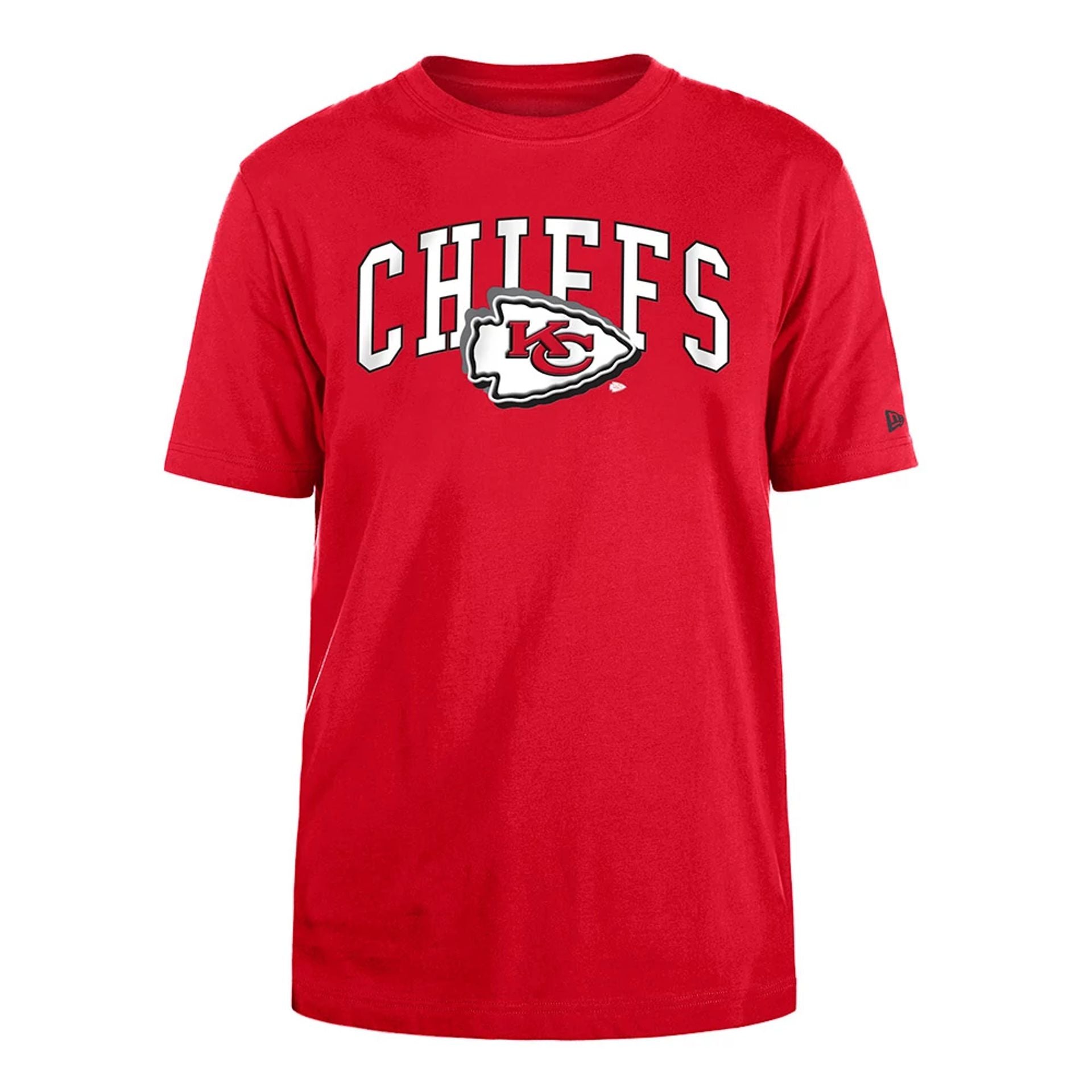 The Male model is wearing Kansas City Chiefs NFL Draft 2024 Red T-Shirt 1