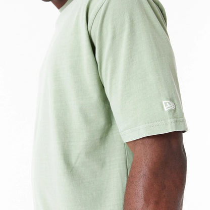 The Male model is wearing New Era Washed Green Oversized T-Shirt 4