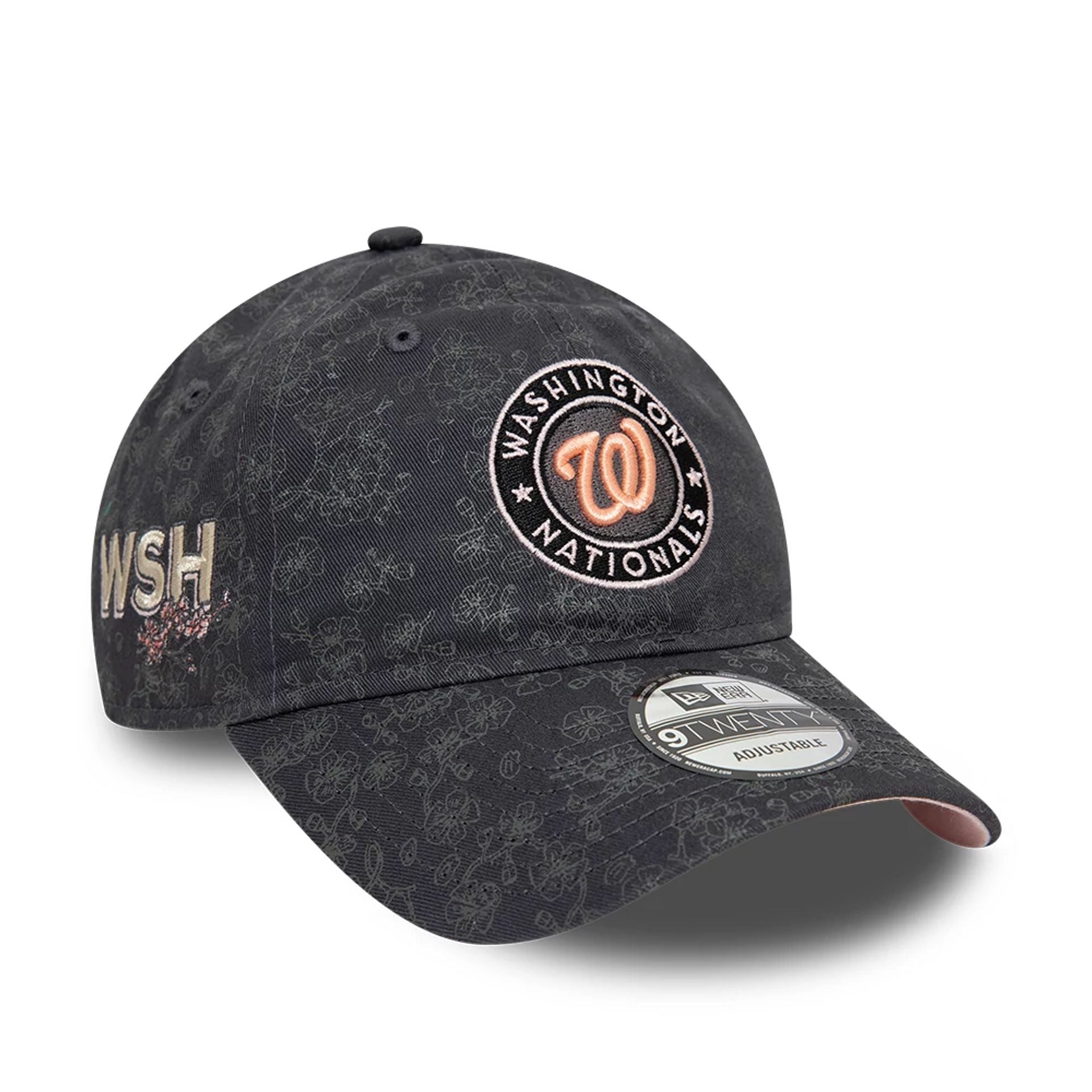 This is a Washington Nationals MLB City Connect Fan Pack Dark Grey 9TWENTY Adjustable Cap 4