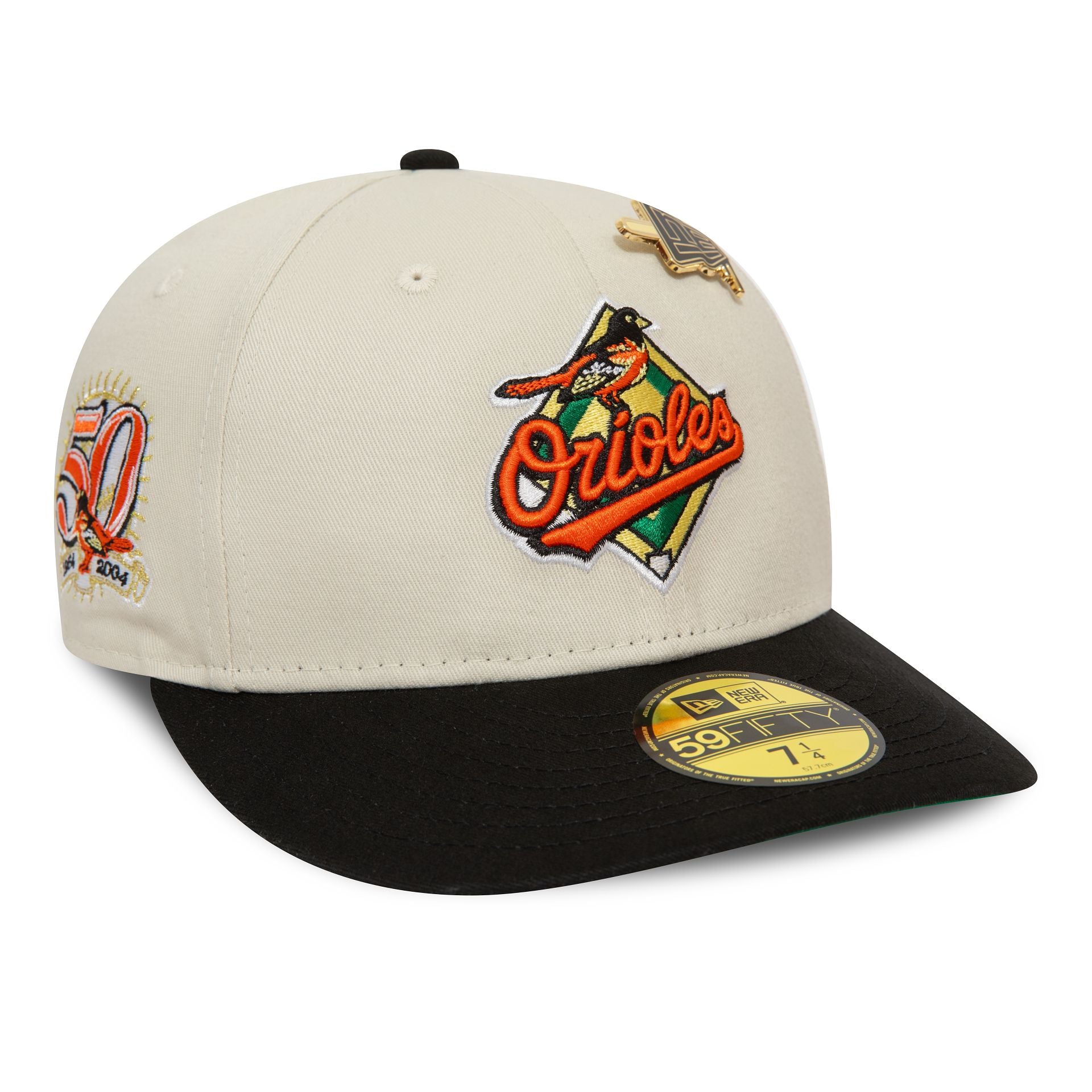 This is a Baltimore Orioles MLB Pin Stone Low Profile 59FIFTY Fitted Cap 1