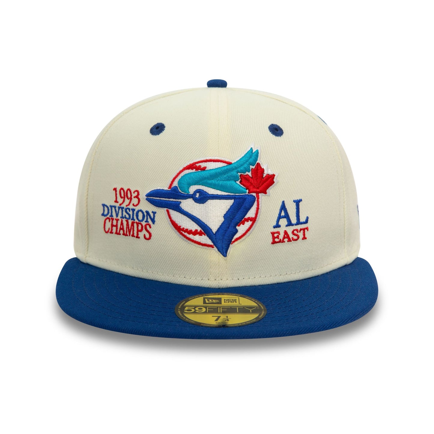 This is a Toronto Blue Jays MLB 93 Division Chrome White 59FIFTY Fitted Cap 4