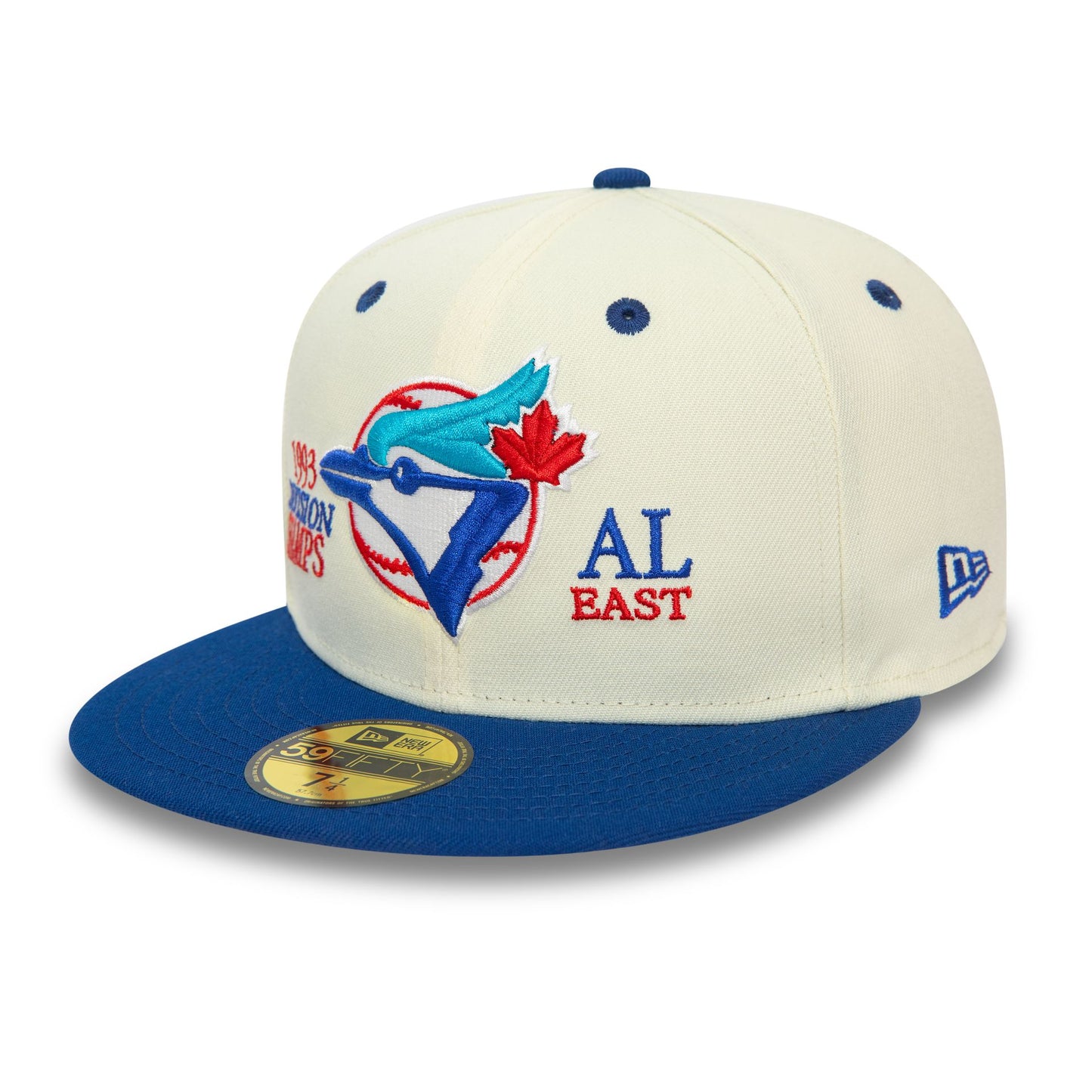 This is a Toronto Blue Jays MLB 93 Division Chrome White 59FIFTY Fitted Cap 5