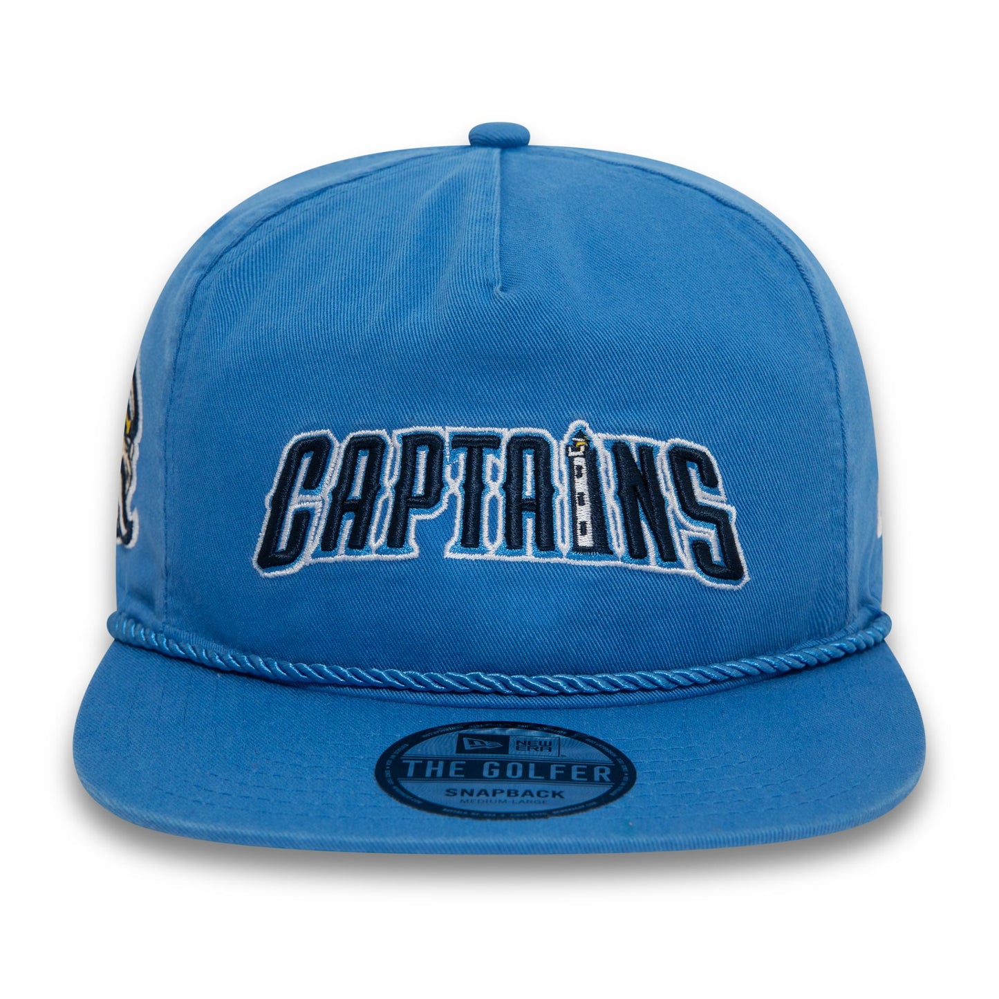 This is a Lake County Captains MiLB Alternative Blue Golfer Cap 3