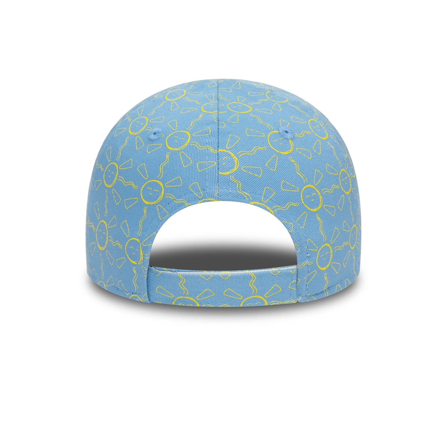 This is a New Era Toddler All Over Print Sun Blue 9FORTY Adjustable Cap 4