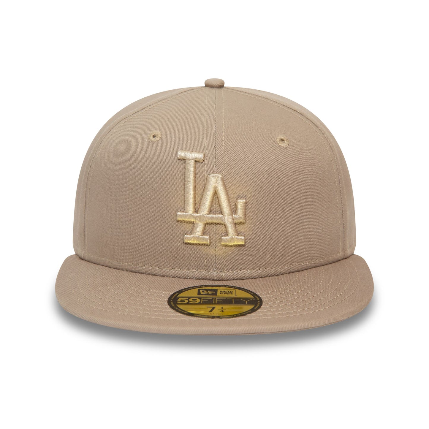 This is a LA Dodgers League Essential Pastel Brown 59FIFTY Fitted Cap 4