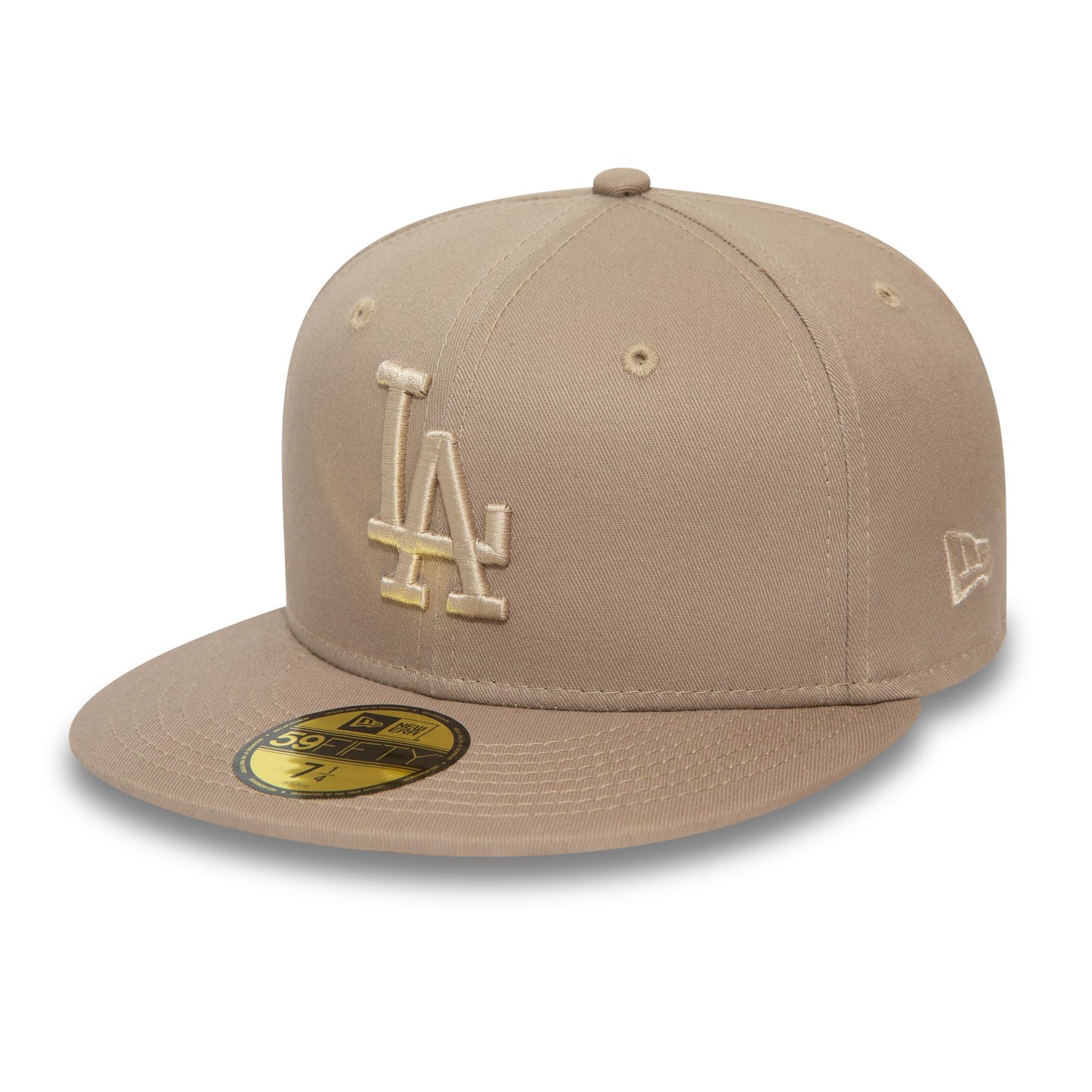 This is a LA Dodgers League Essential Pastel Brown 59FIFTY Fitted Cap 1