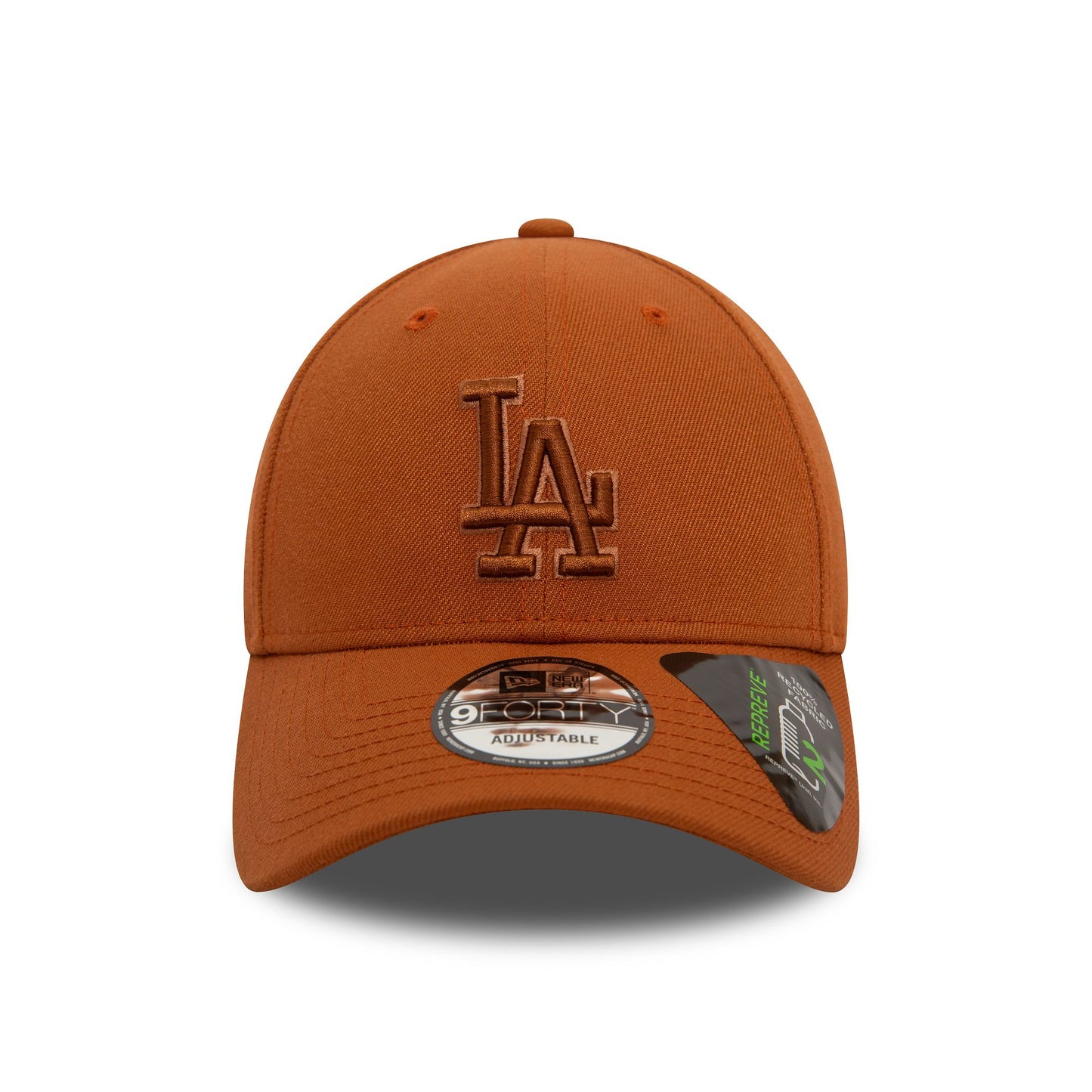 This is a LA Dodgers Repreve Outline Brown 9FORTY Adjustable Cap 2