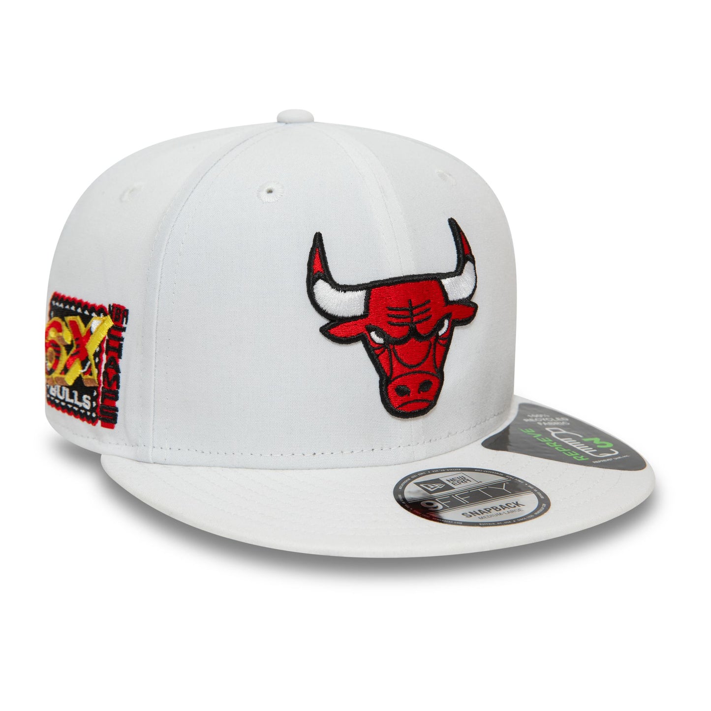 This is a Chicago Bulls Repreve White 9FIFTY Snapback Cap 3