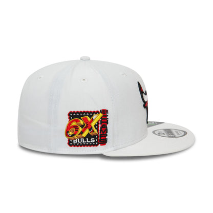 This is a Chicago Bulls Repreve White 9FIFTY Snapback Cap 6