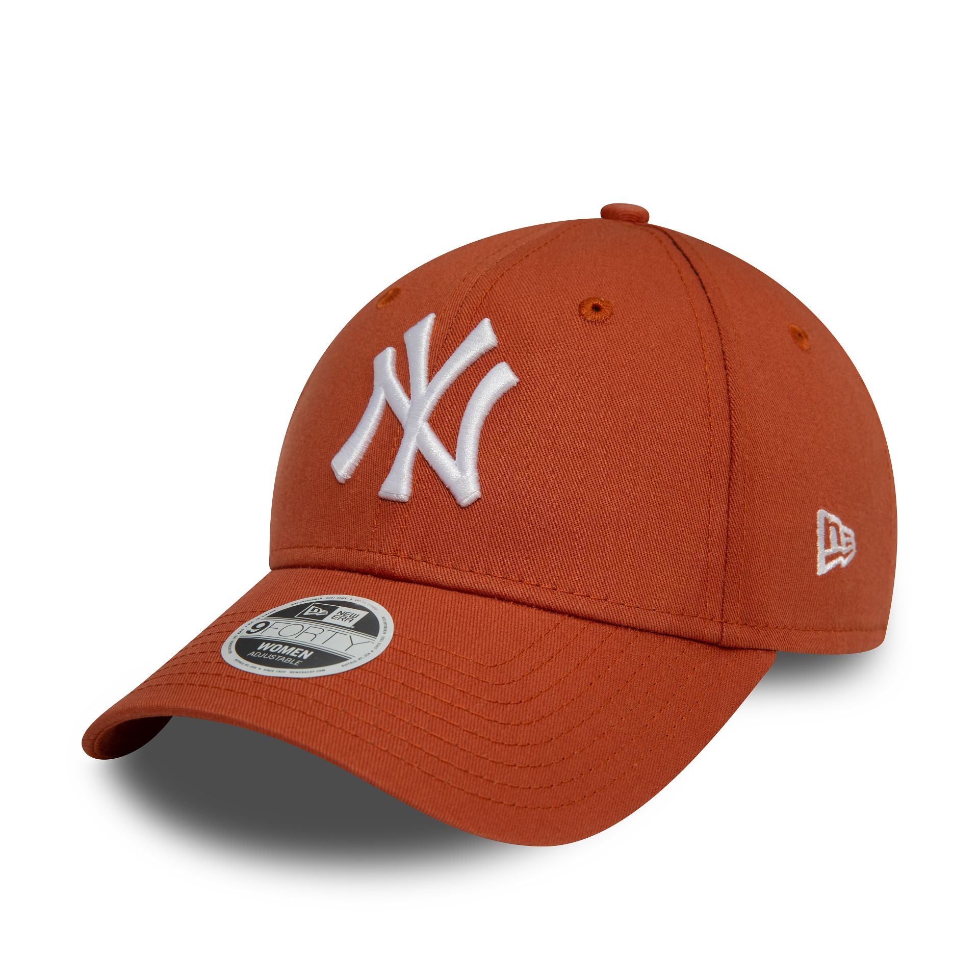 This is a New York Yankees Womens League Essential Brown 9FORTY Adjustable Cap 1