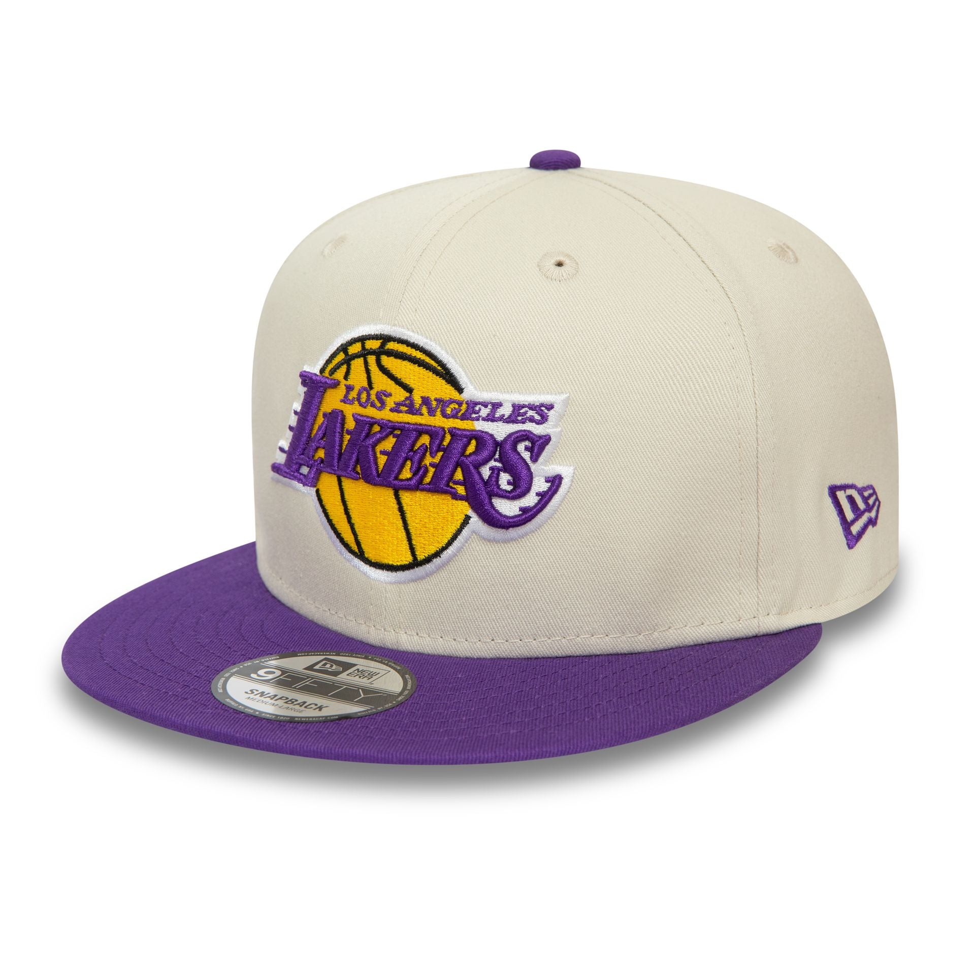 This is a LA Lakers NBA Logo Stone 9FIFTY Snapback Cap 1