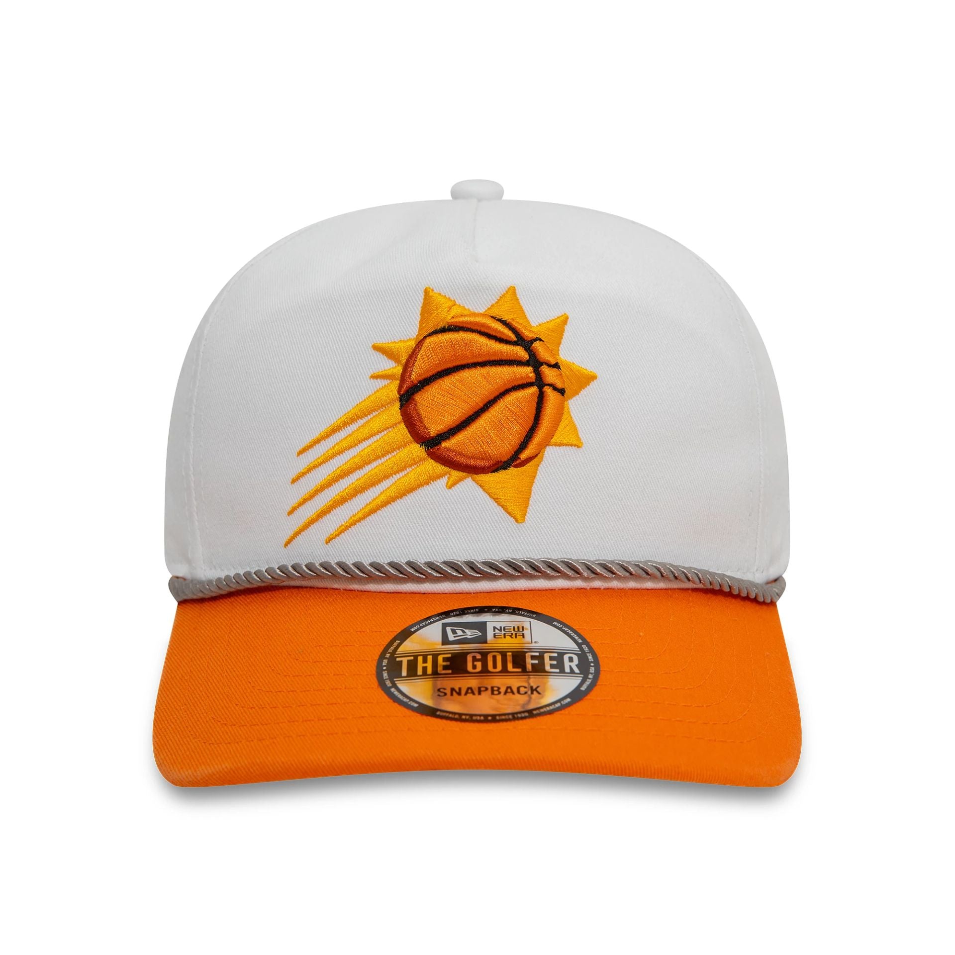 This is a Phoenix Suns Washed NBA White Golfer Snapback Cap 2