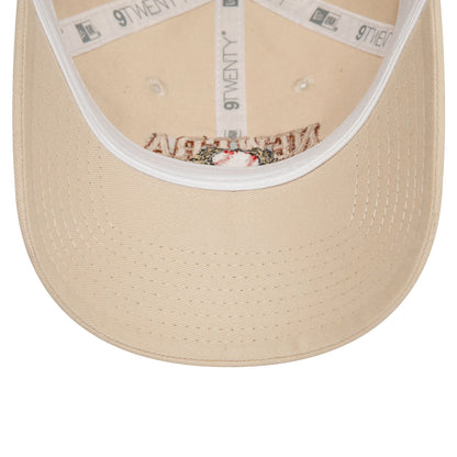 This is a New Era Womens Light Beige 9TWENTY Adjustable Cap 5