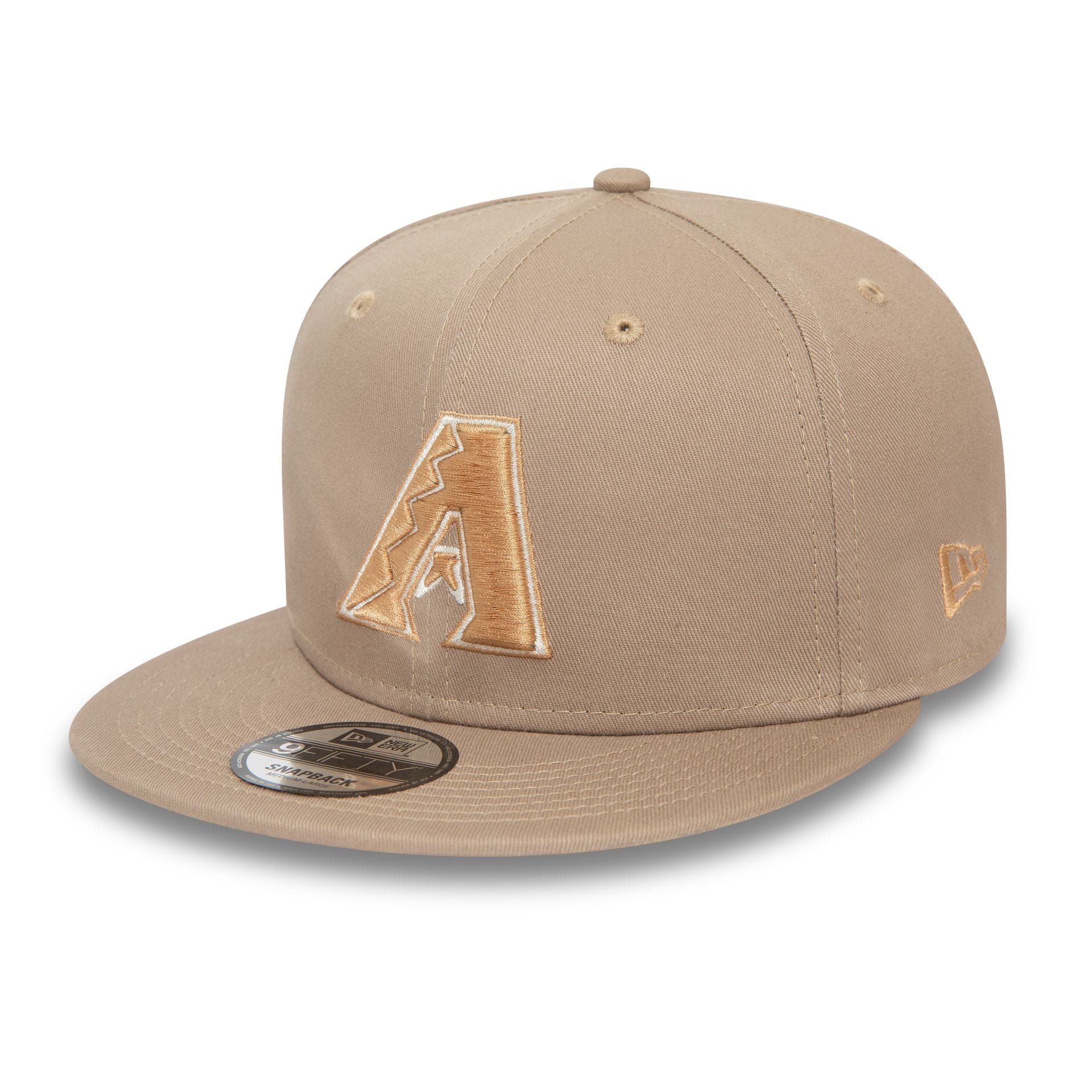 This is a Arizona Diamondbacks MLB Patch Pastel Brown 9FIFTY Snapback Cap 2