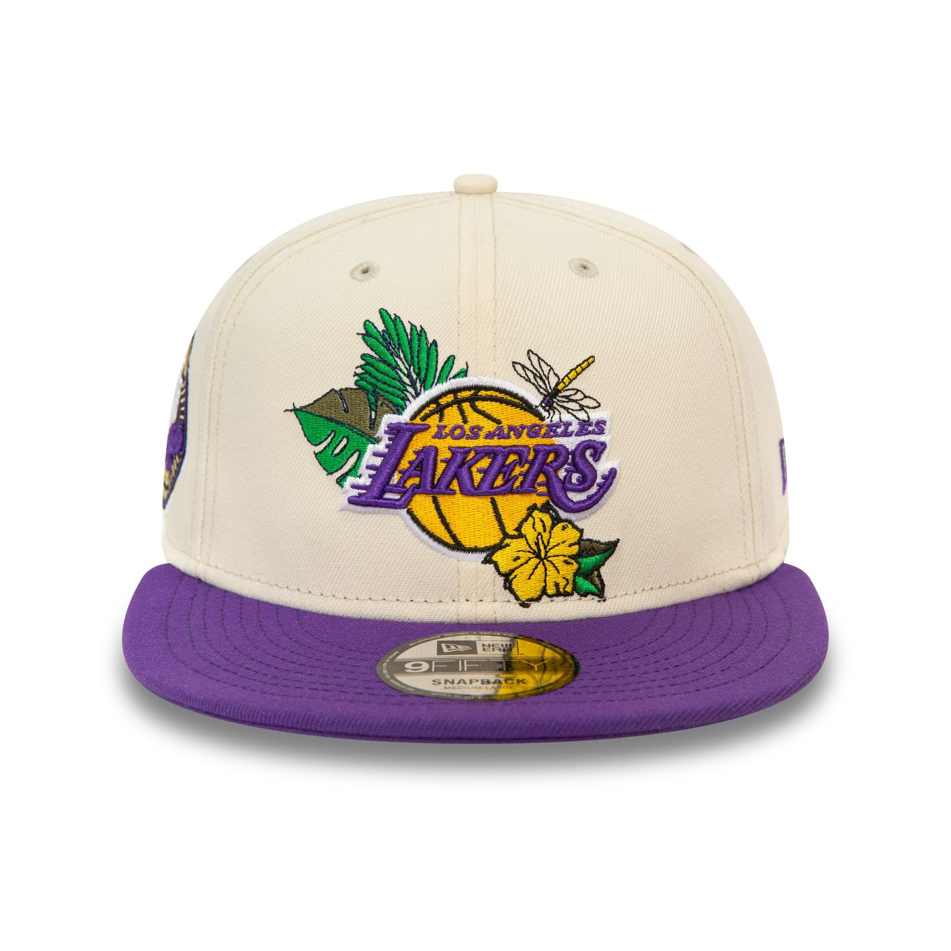 This is a LA Lakers NBA Floral Stone 9FIFTY Snapback Cap 2