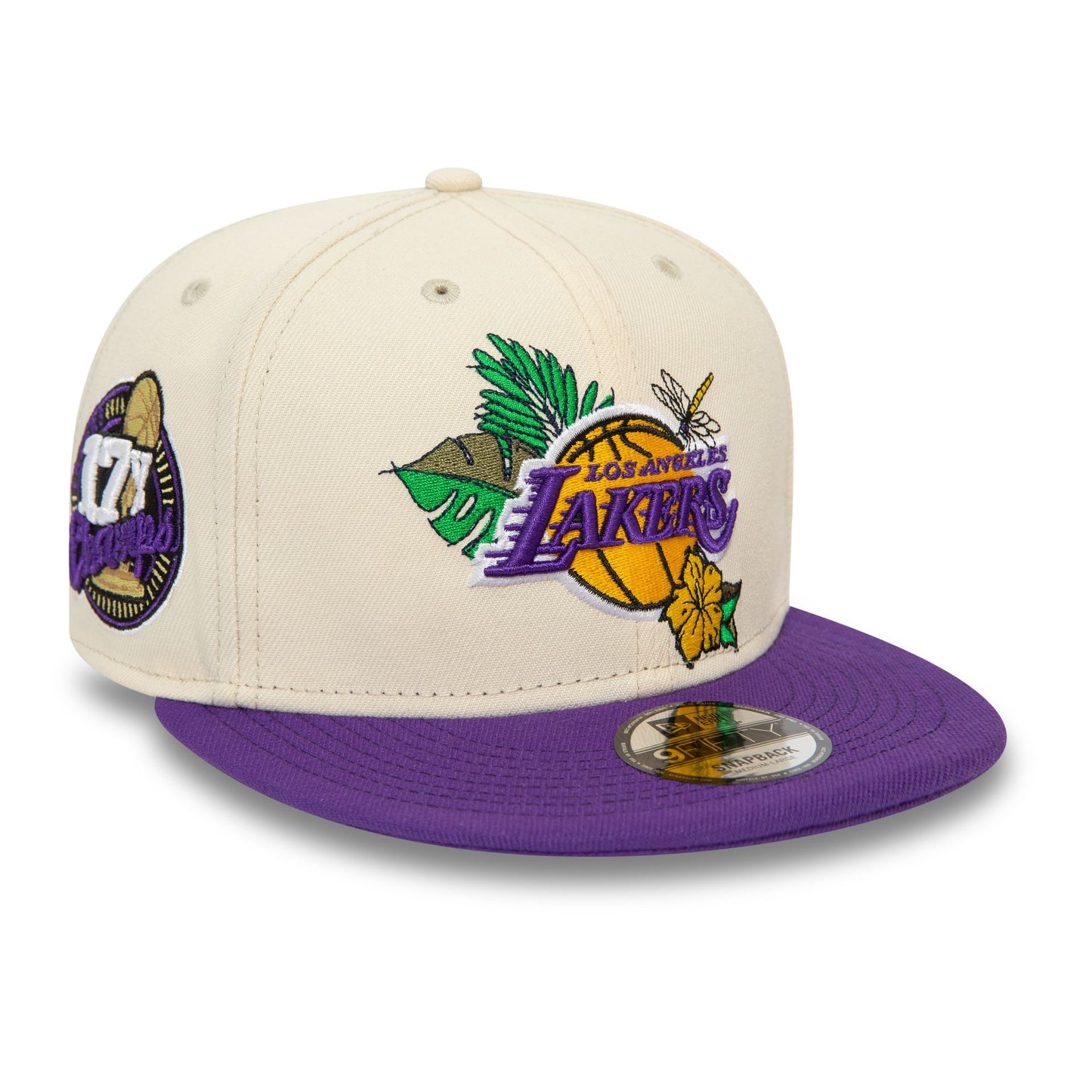 This is a LA Lakers NBA Floral Stone 9FIFTY Snapback Cap 3