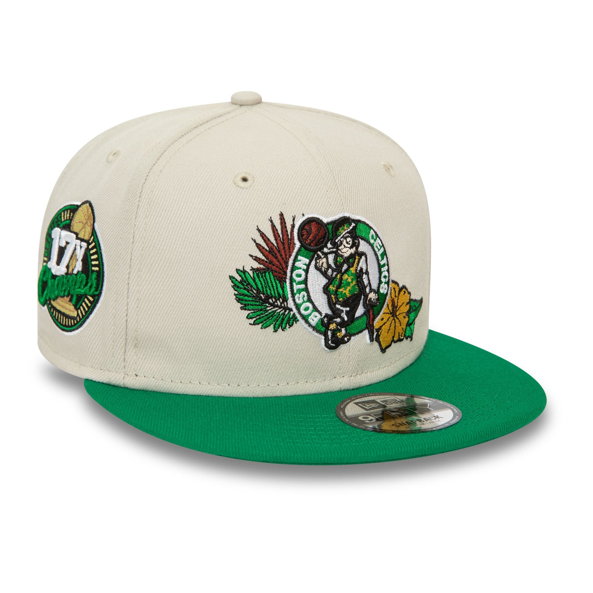 This is a Boston Celtics NBA Floral Stone 9FIFTY Snapback Cap 3