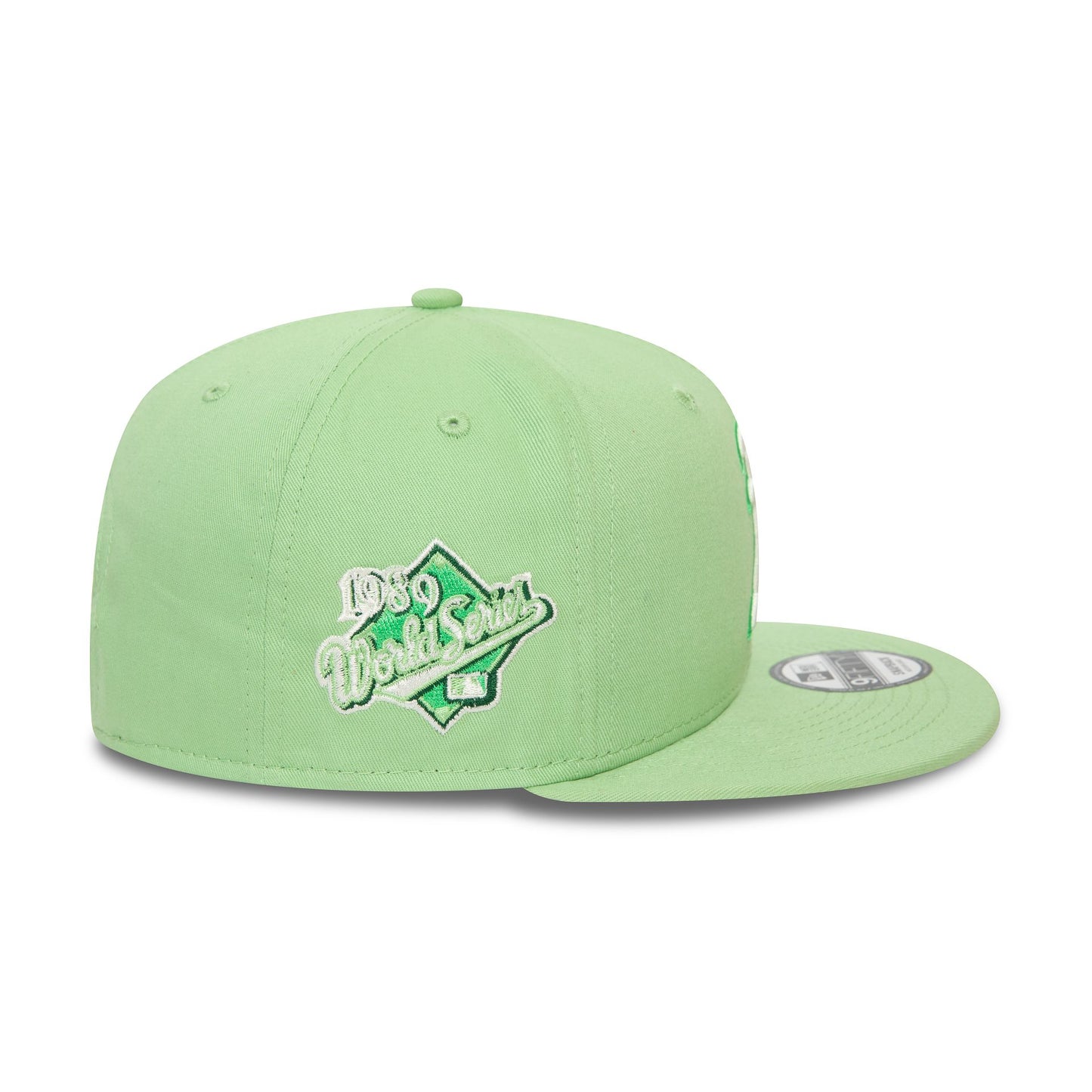 This is a Oakland Athletics MLB Patch Bright Green 9FIFTY Snapback Cap 4