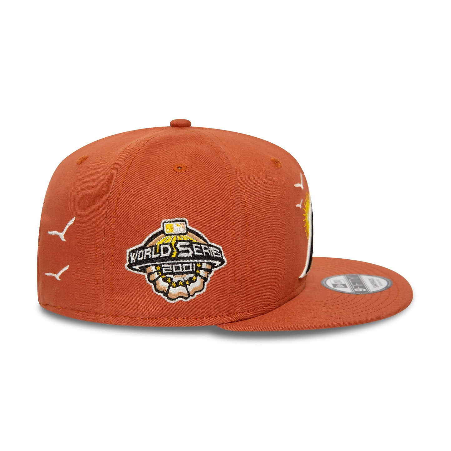 This is a Arizona Diamondbacks MLB Summer Icon Brown 9FIFTY Snapback Cap 3