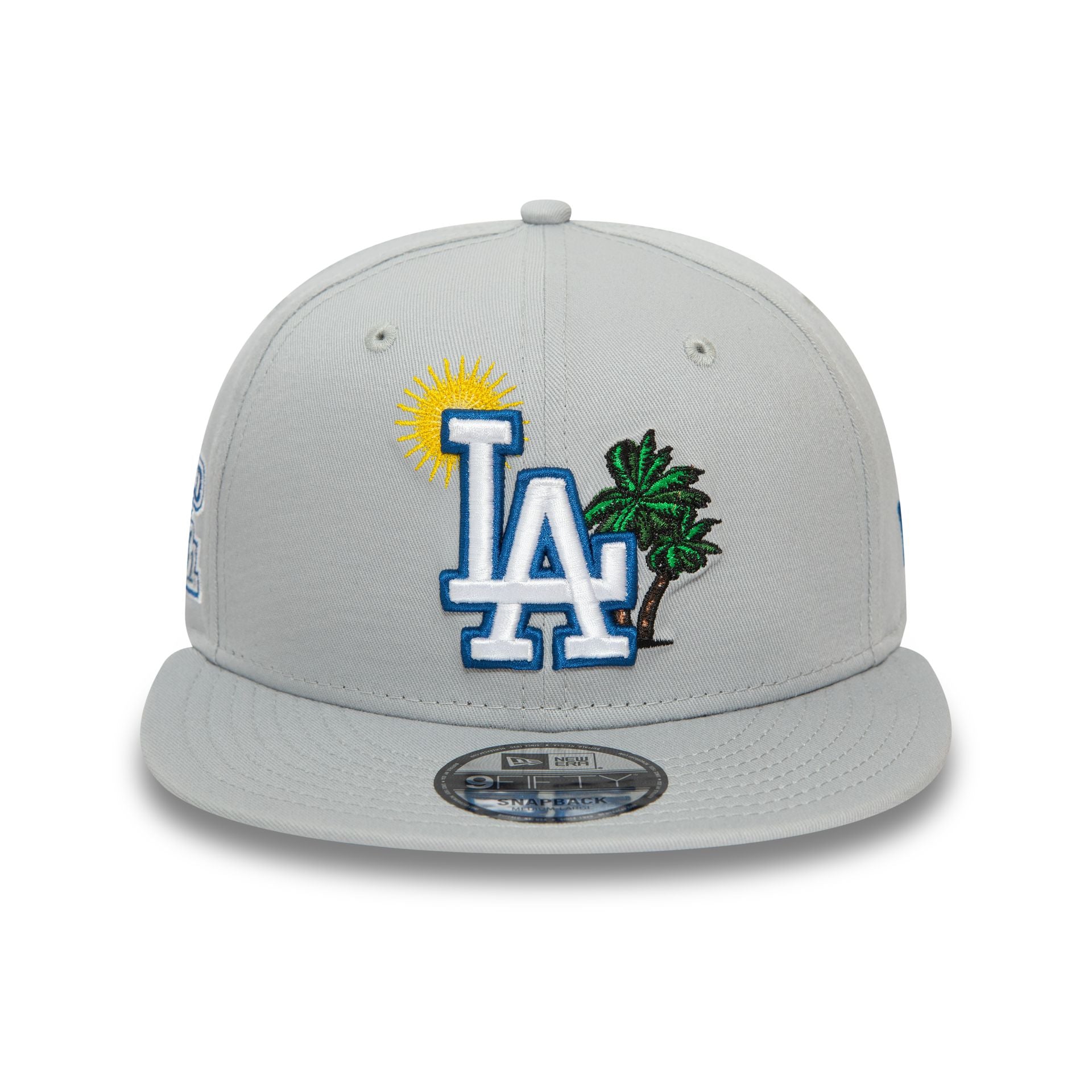 This is a LA Dodgers MLB Summer Icon Grey 9FIFTY Snapback Cap 2