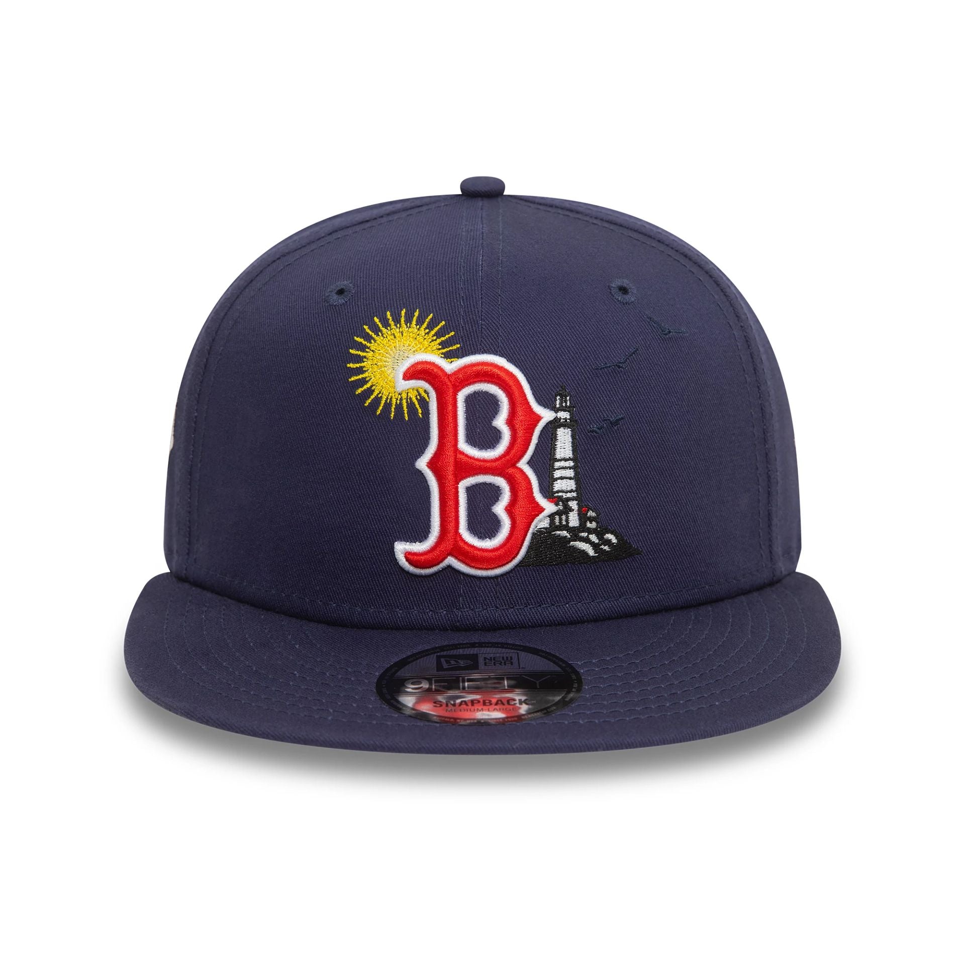 This is a Boston Red Sox MLB Summer Icon Navy 9FIFTY Snapback Cap 3