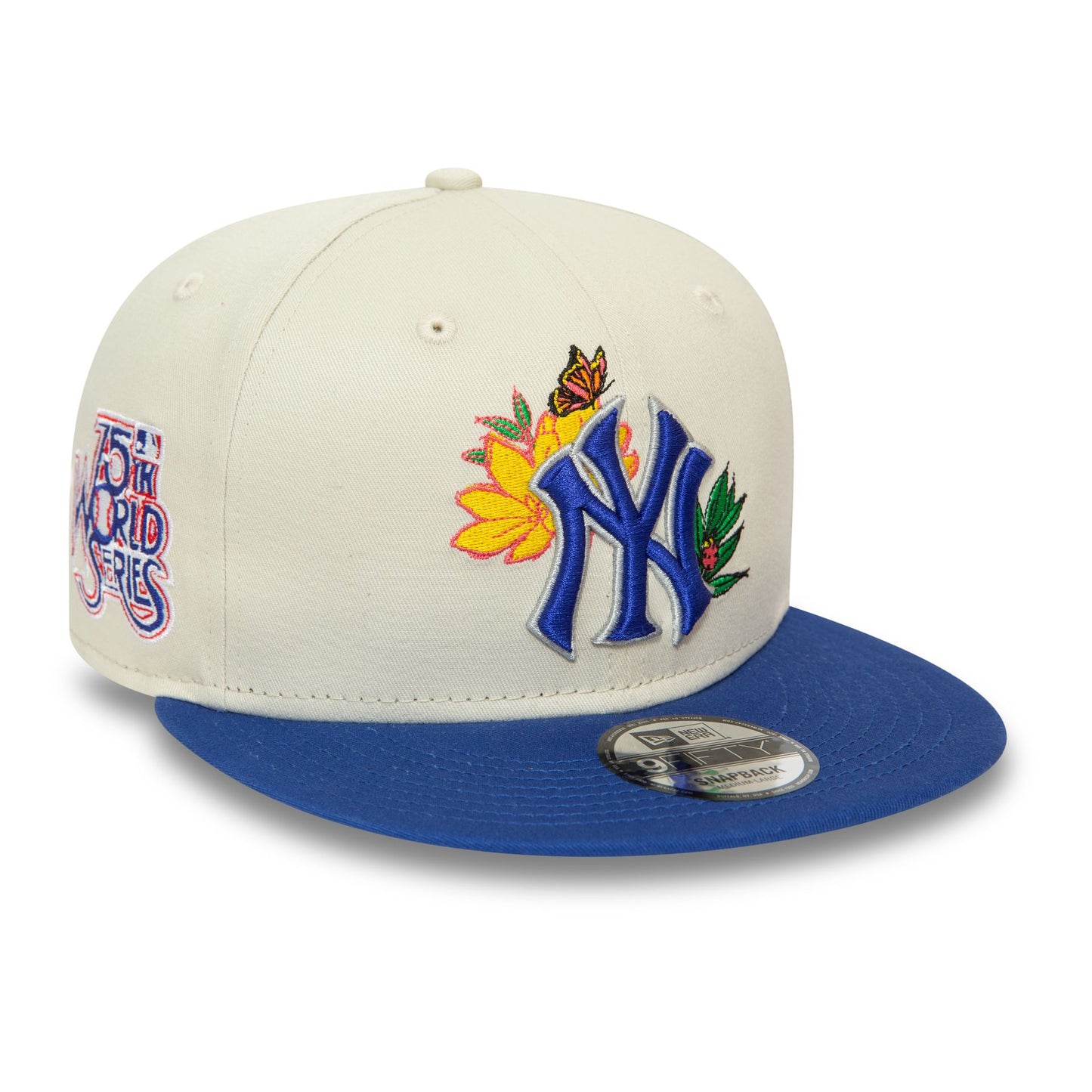 This is a New York Yankees MLB Floral Stone 9FIFTY Snapback Cap 1