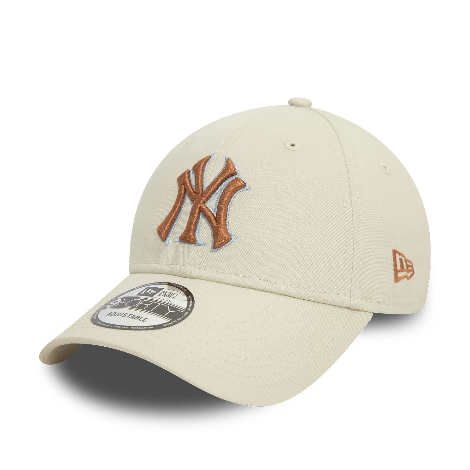 This is a New York Yankees MLB Patch White 9FORTY Adjustable Cap 1