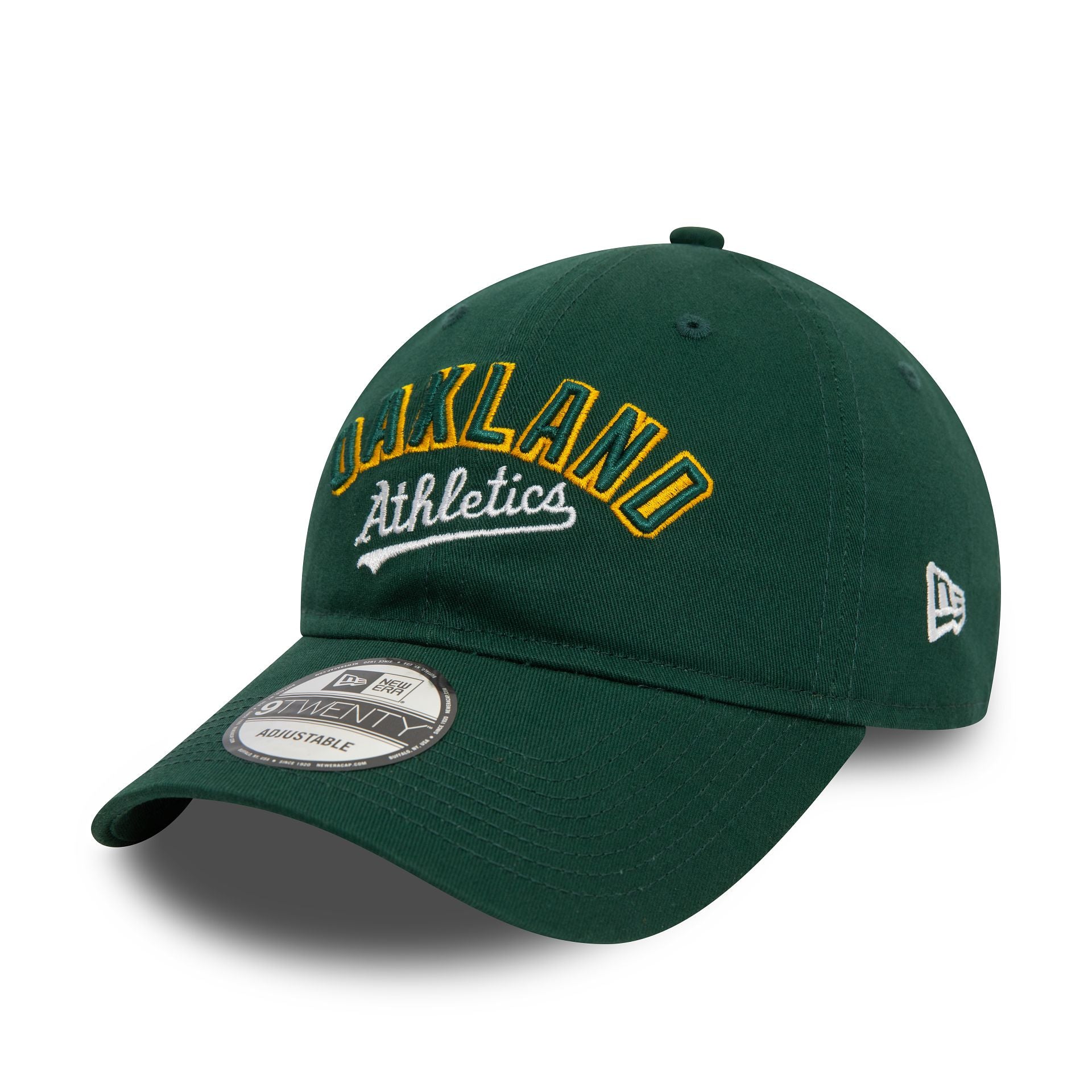 This is a Oakland Athletics MLB Wordmark Dark Green 9TWENTY Adjustable Cap 1