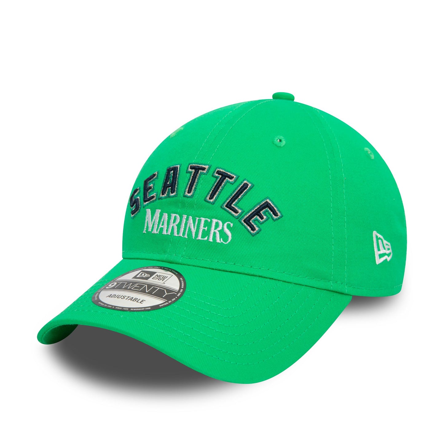 This is a Seattle Mariners MLB Wordmark Green 9TWENTY Adjustable Cap 1