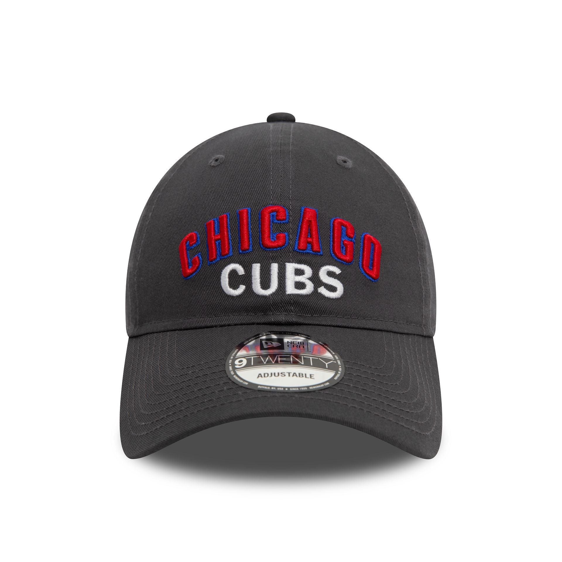 This is a Chicago Cubs MLB Wordmark Dark Grey 9TWENTY Adjustable Cap 2