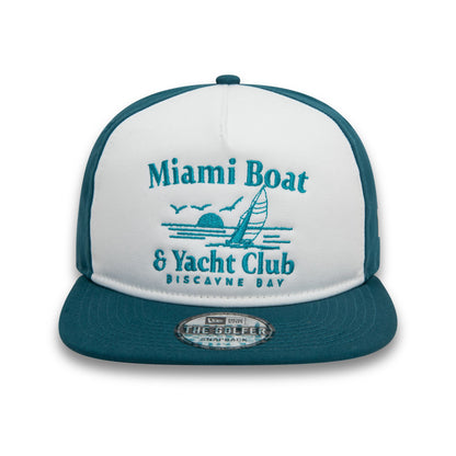 This is a New Era Miami Boat And Yacht Club Graphic Blue Golfer Cap 2