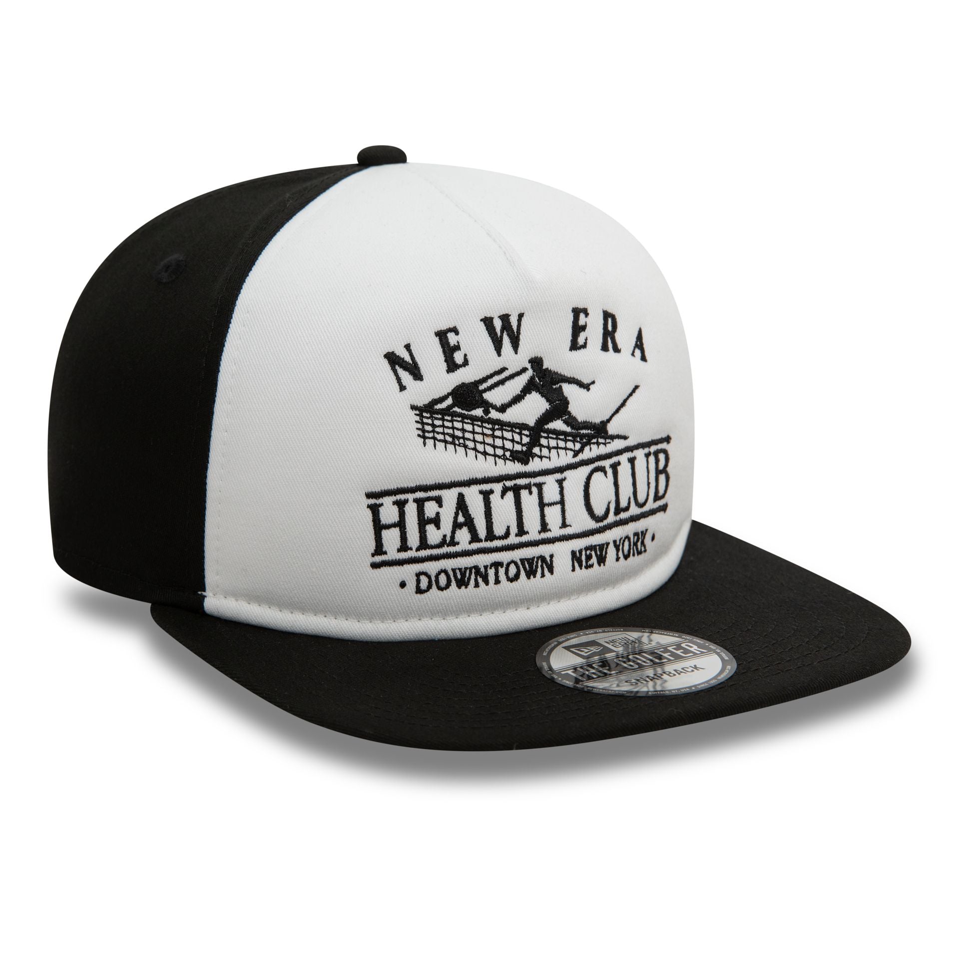 This is a New Era Health Club Graphic Black Golfer Cap 3