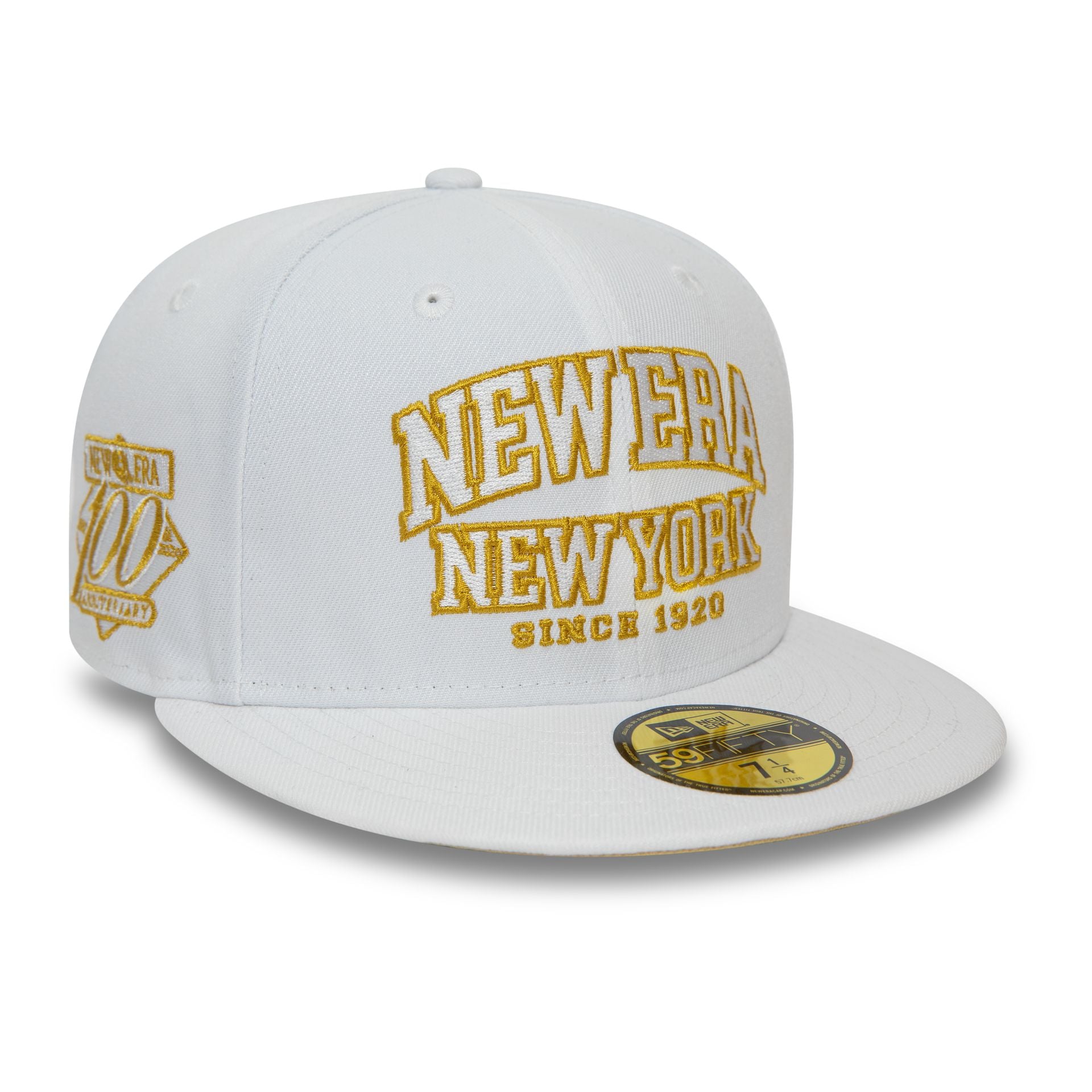 This is a New Era Wordmark White Low Profile 59FIFTY Fitted Cap 3