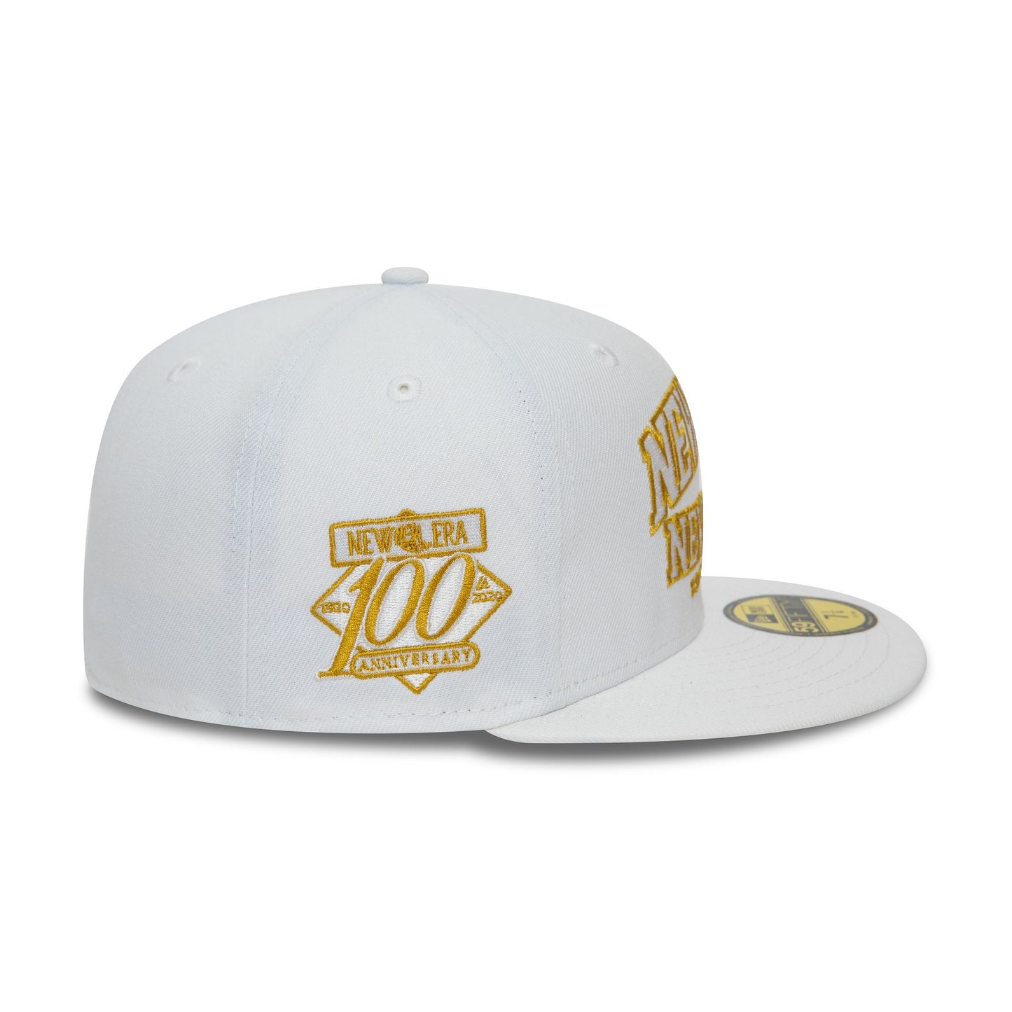 This is a New Era Wordmark White Low Profile 59FIFTY Fitted Cap 6