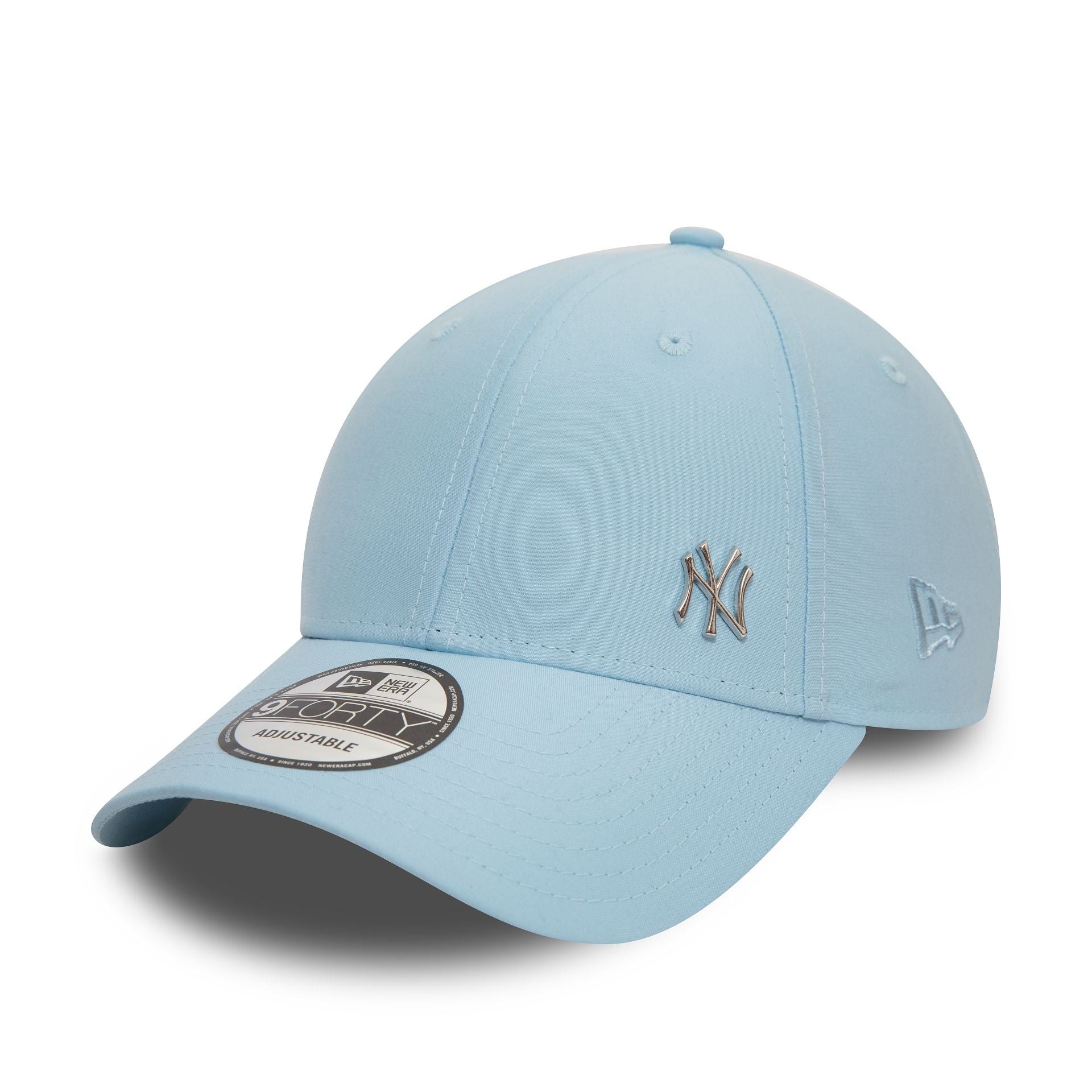 This is a New York Yankees Flawless Pastel Blue 9FORTY Adjustable Cap 1