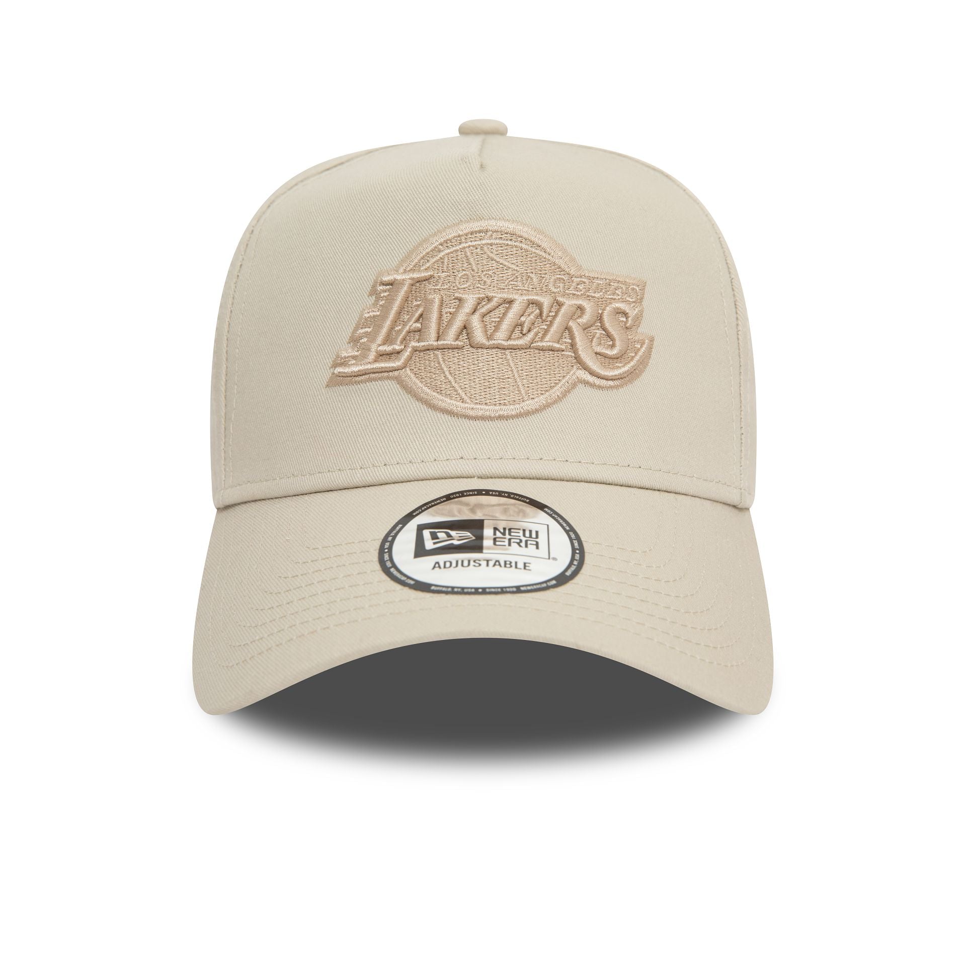 This is a LA Lakers NBA Light Beige 9FORTY E-Frame Cap 2