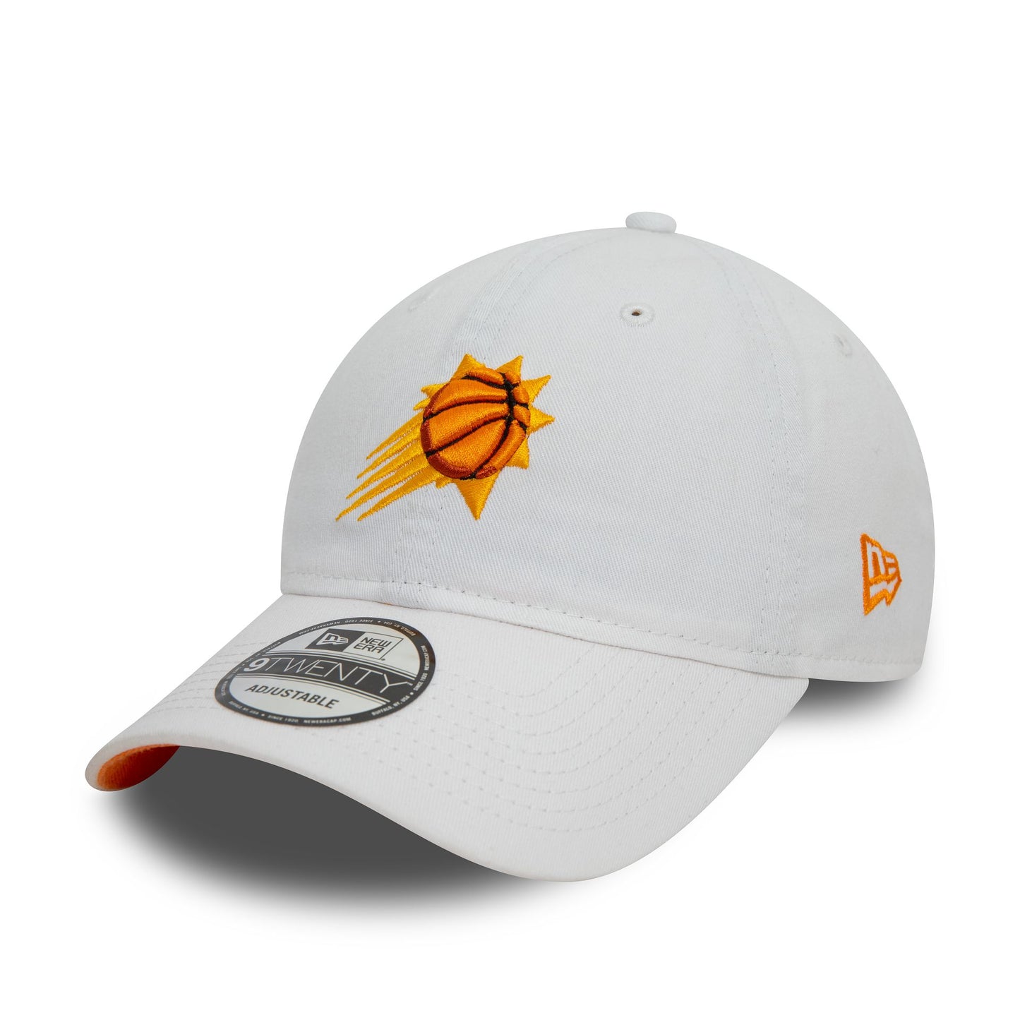 This is a Phoenix Suns NBA White 9TWENTY Adjustable Cap 1