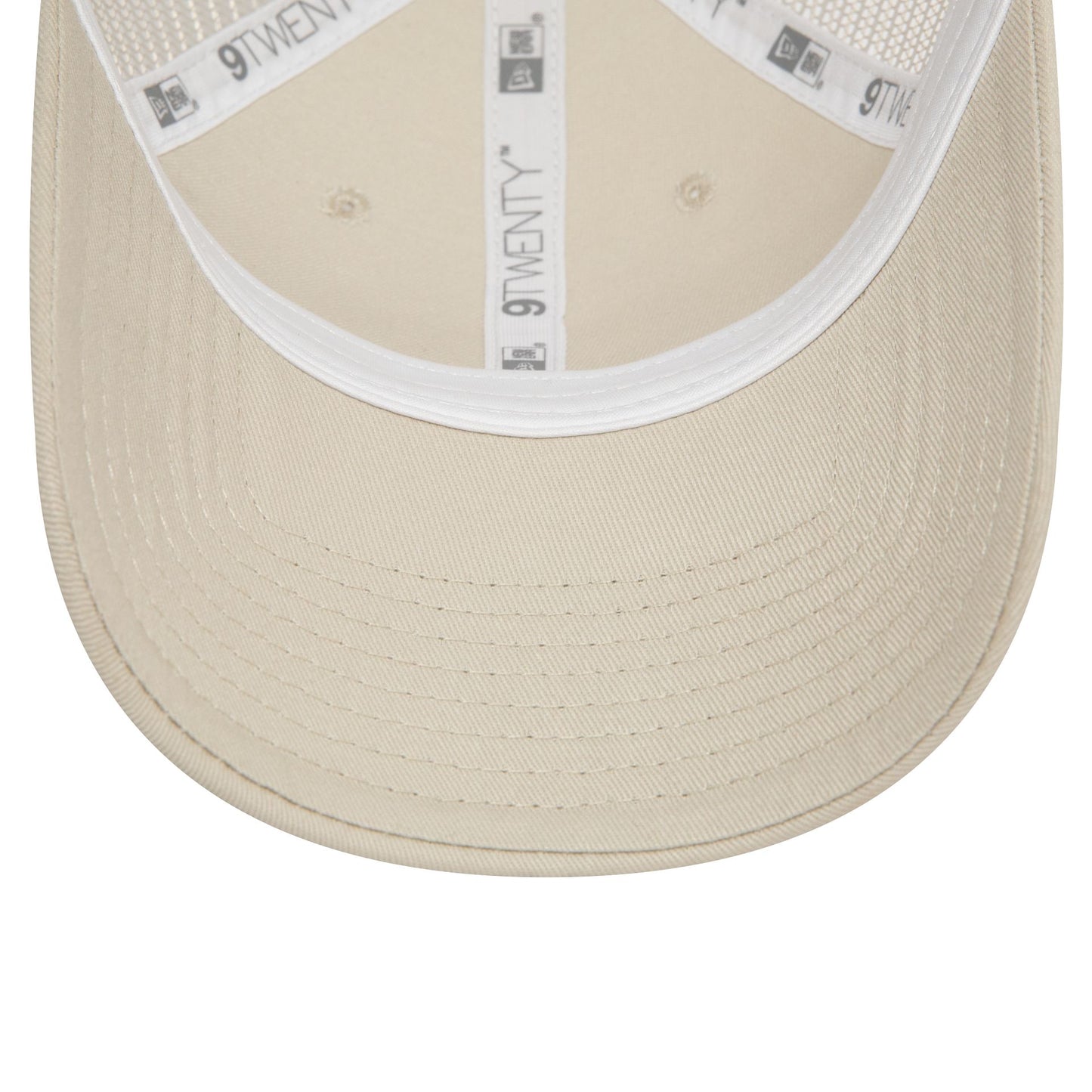 This is a New Era Womens Light Beige 9TWENTY Trucker Cap 5