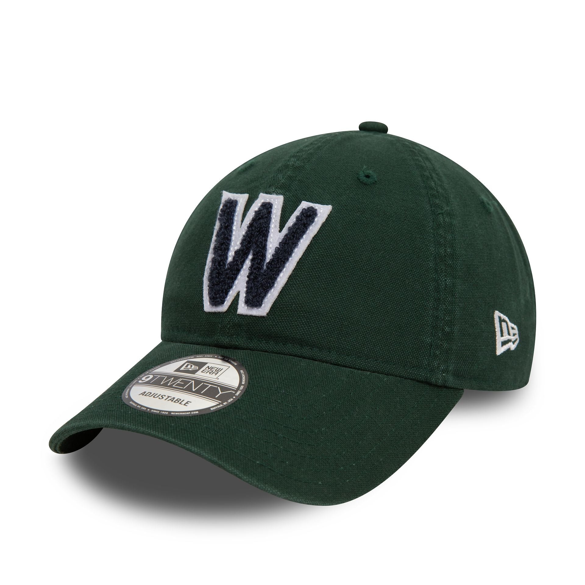 This is a Washington Nationals MLB Varsity Cooperstown Dark Green 9TWENTY Adjustable Cap 1